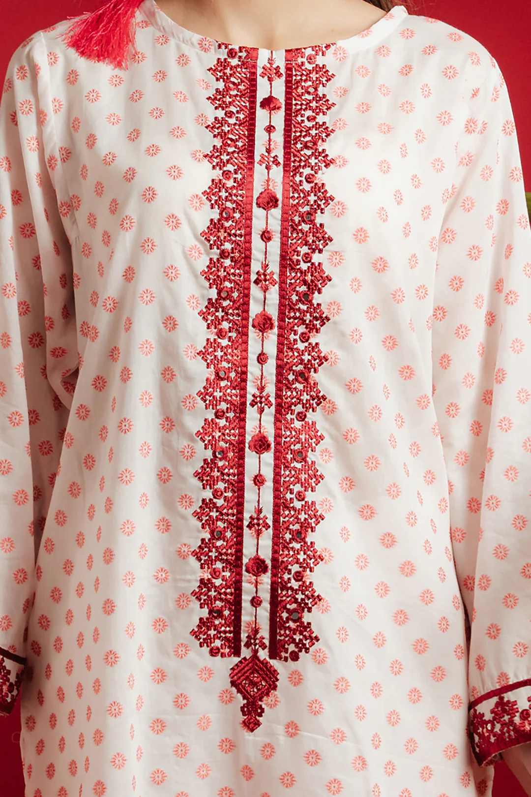 Embroidered Kurta - 1165 - Image 4