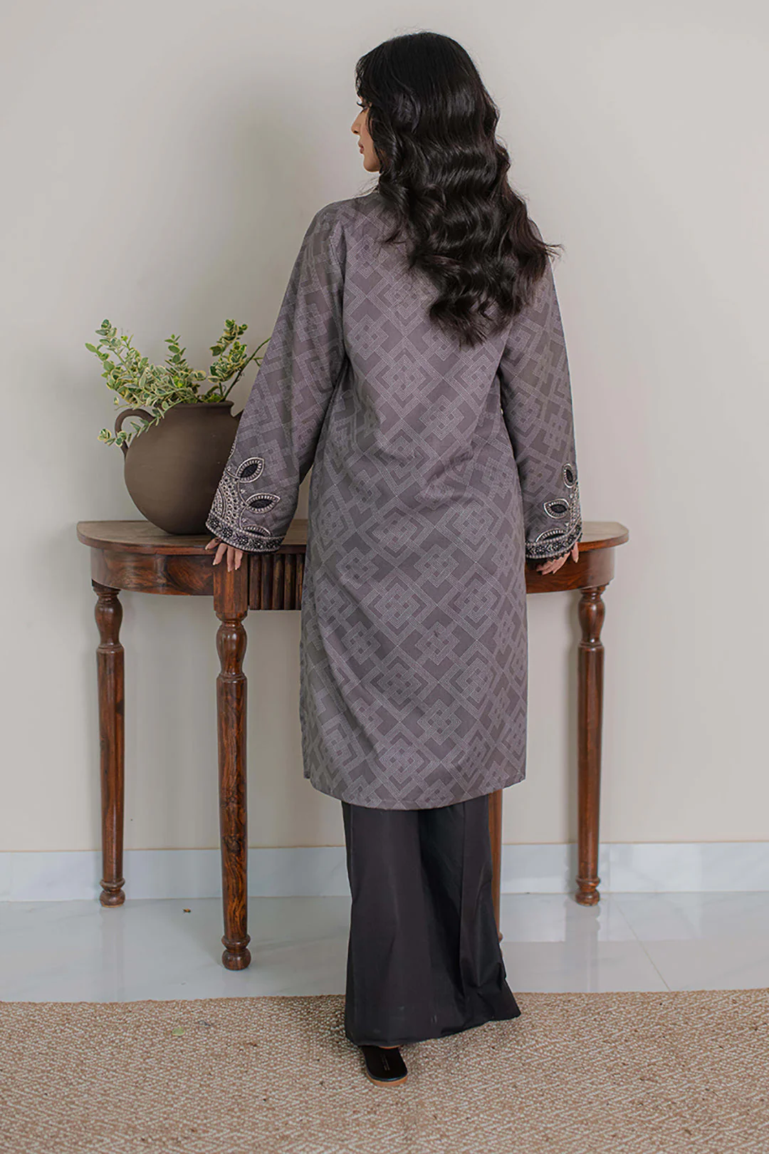 Embroidered Kurta - 1200 - Image 5