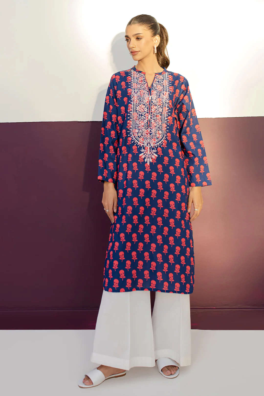 Embroidered Kurta - 1506 - Image 2