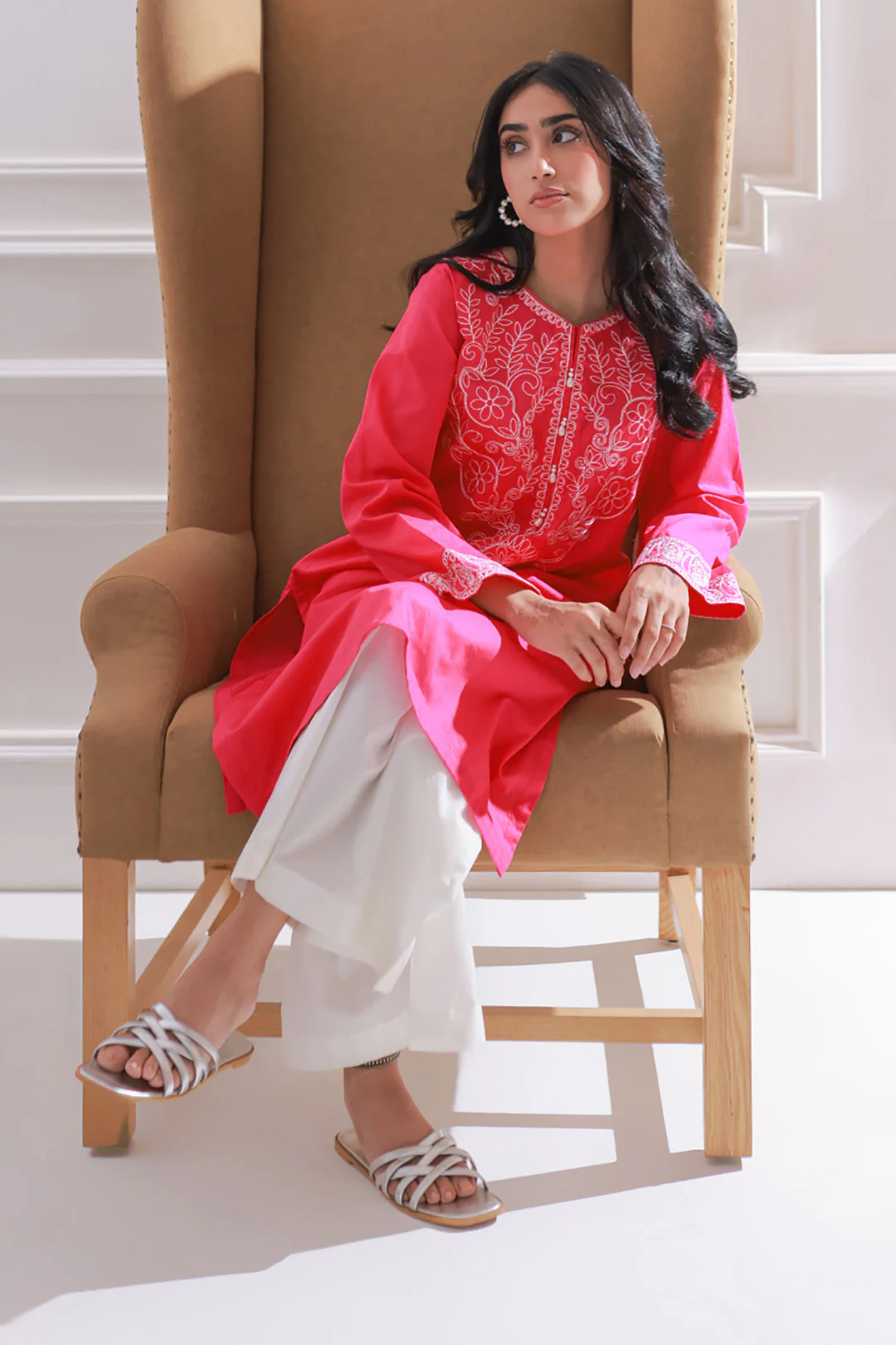 Embroidered Kurta - 1794 - Image 3