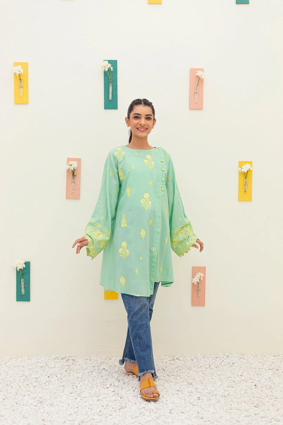 Embroidered Kurta - 3238 - Image 2