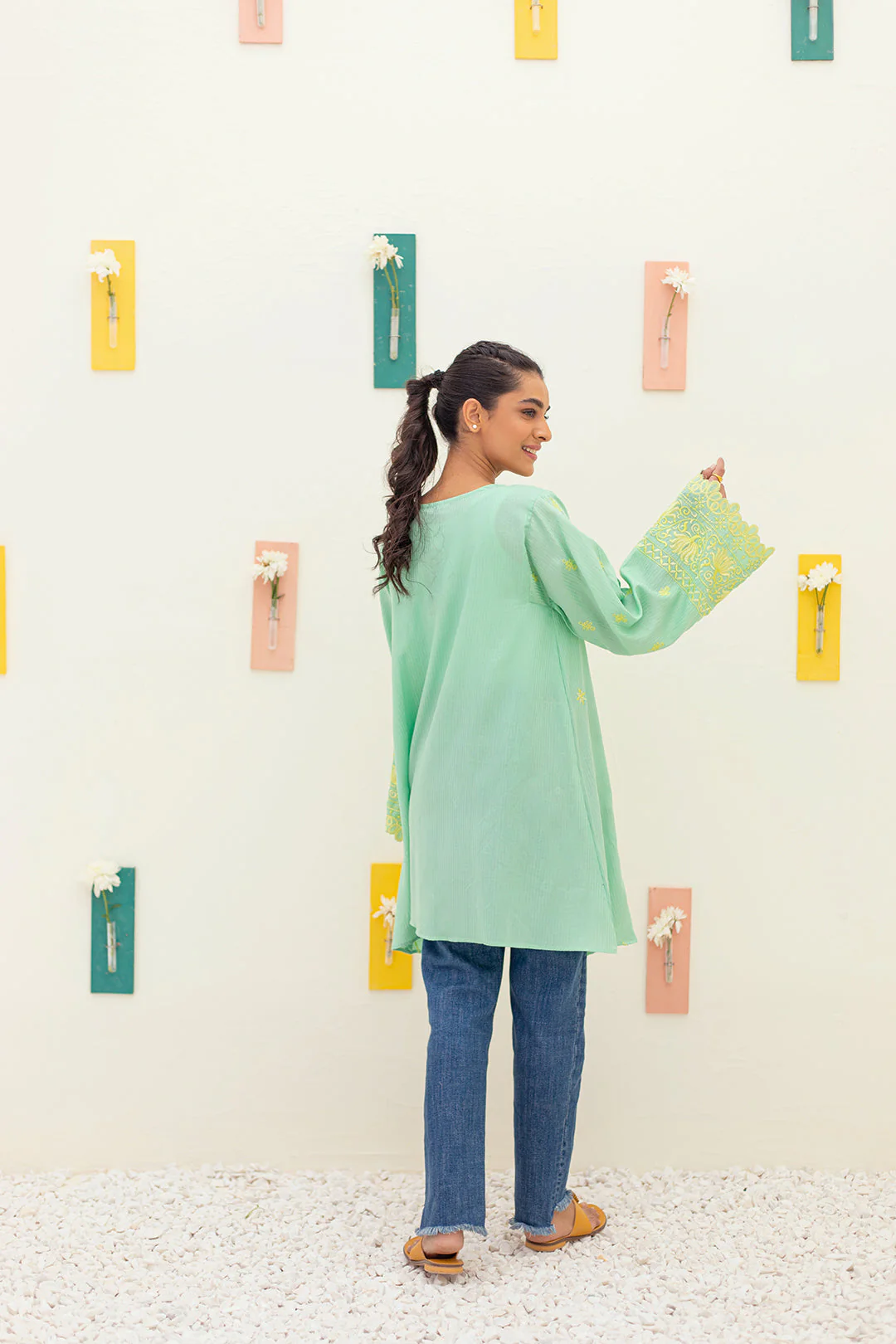 Embroidered Kurta - 3238 - Image 4