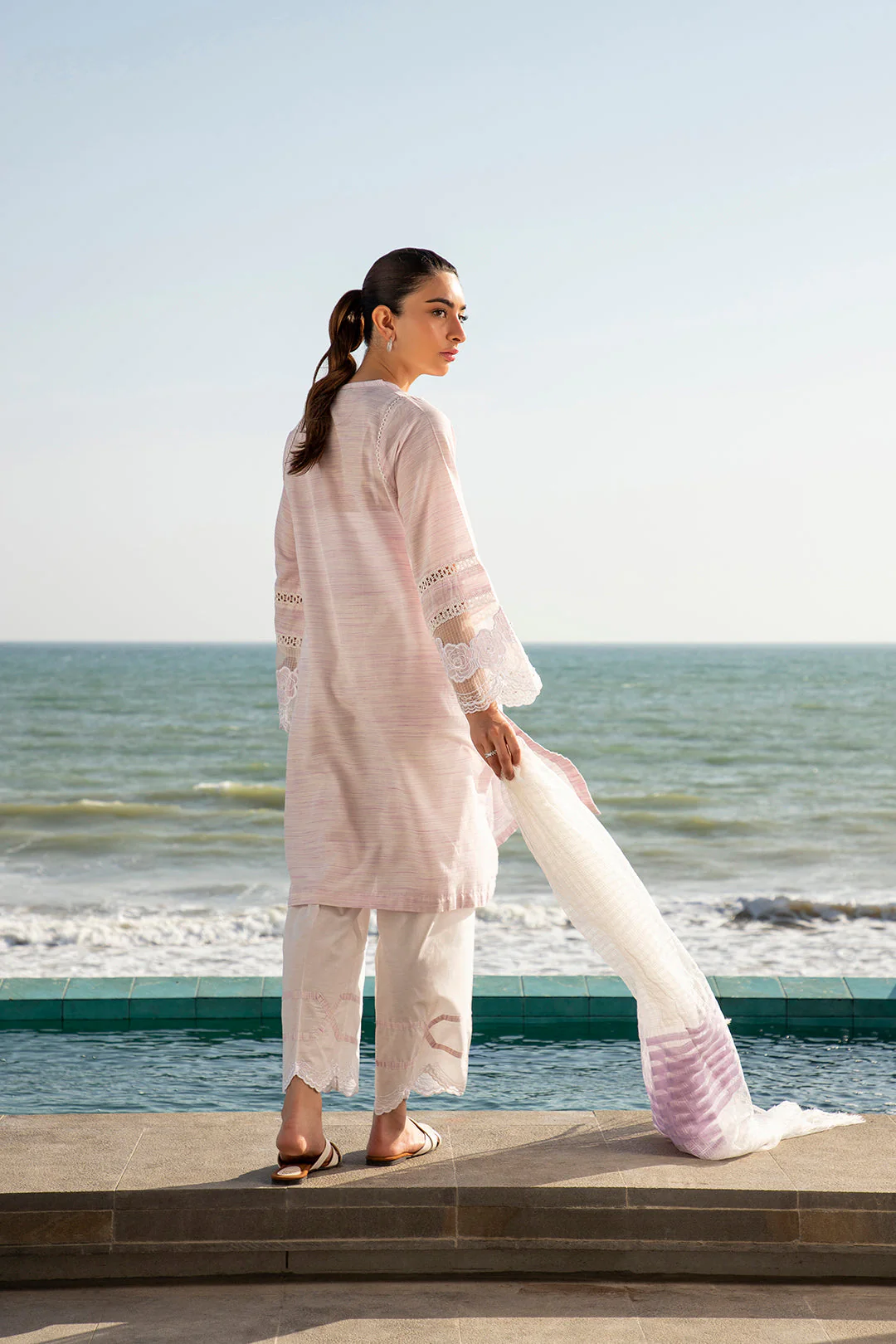 Embroidered Kurta Dupatta Trouser - 0369 - Image 2