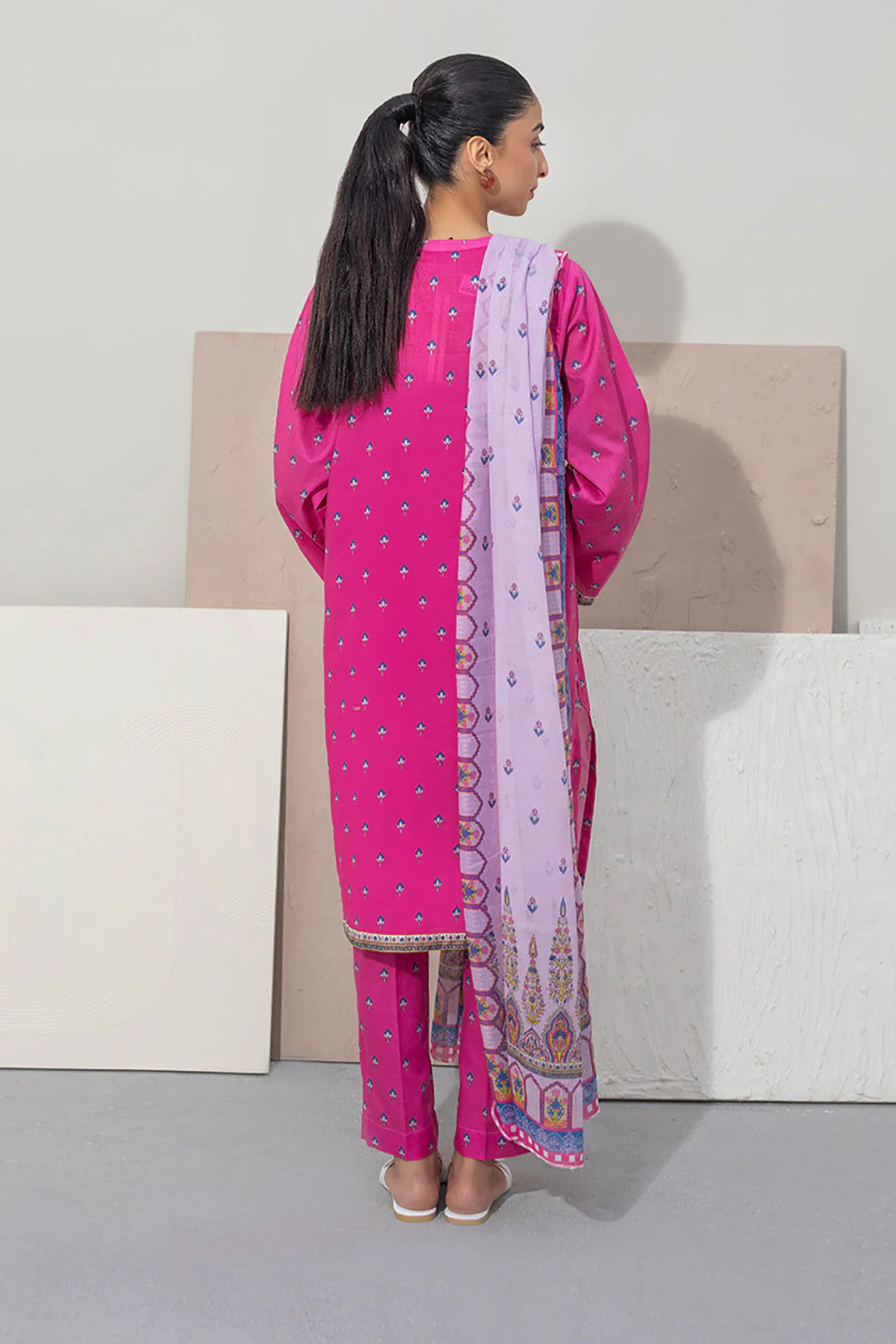 Embroidered Kurta Dupatta Trouser - 0971 - Image 5