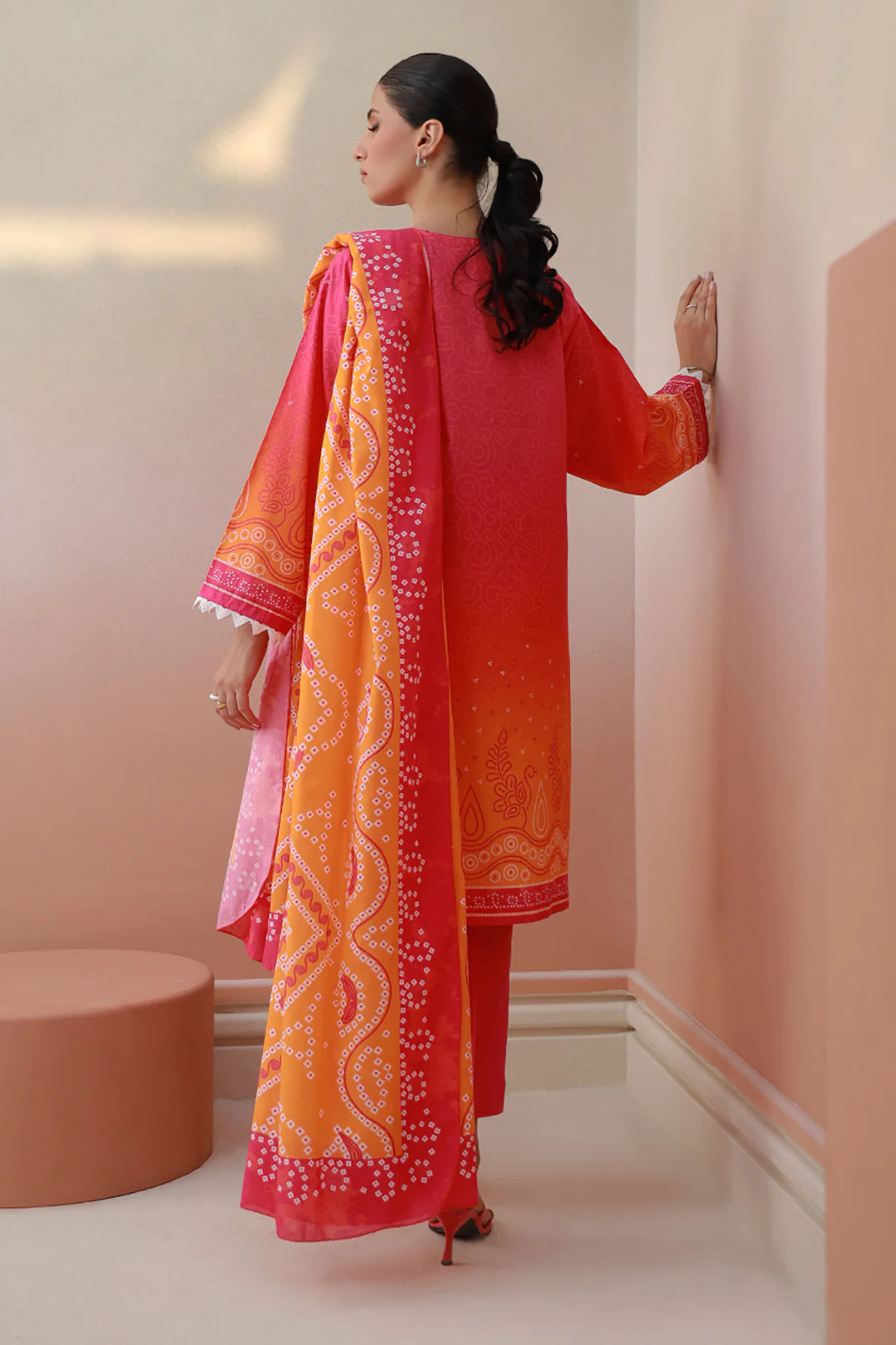 Embroidered Kurta Dupatta Trouser - 1335 - Image 5