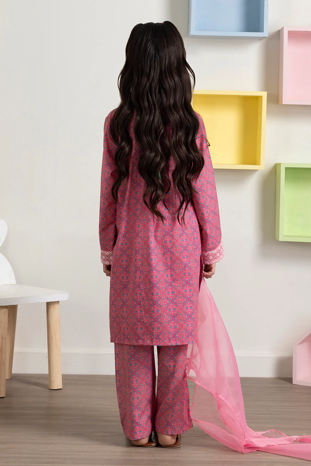 Embroidered Kurta Dupatta Trouser - 3409 - Image 8