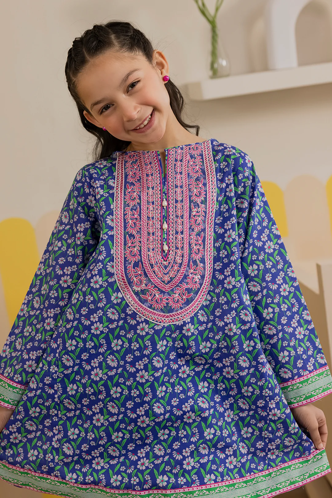 Embroidered Kurta Dupatta Trouser - 3411 - Image 2