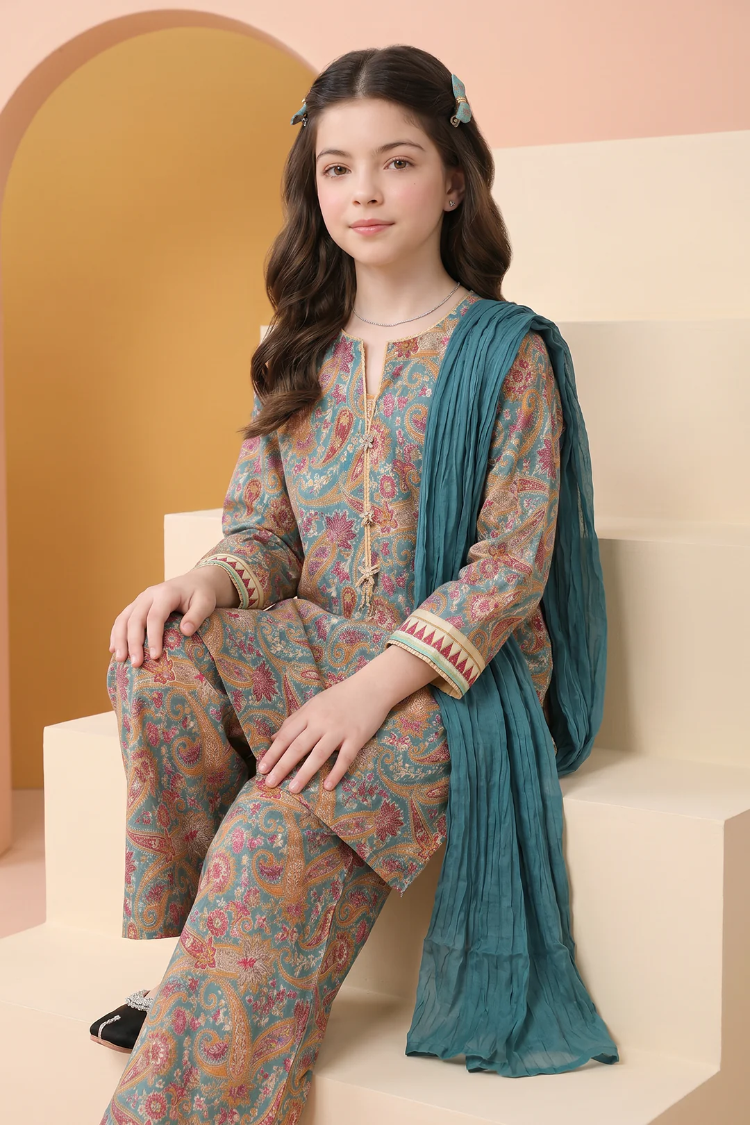 Kurta Dupatta Trouser - 3420 - Image 2