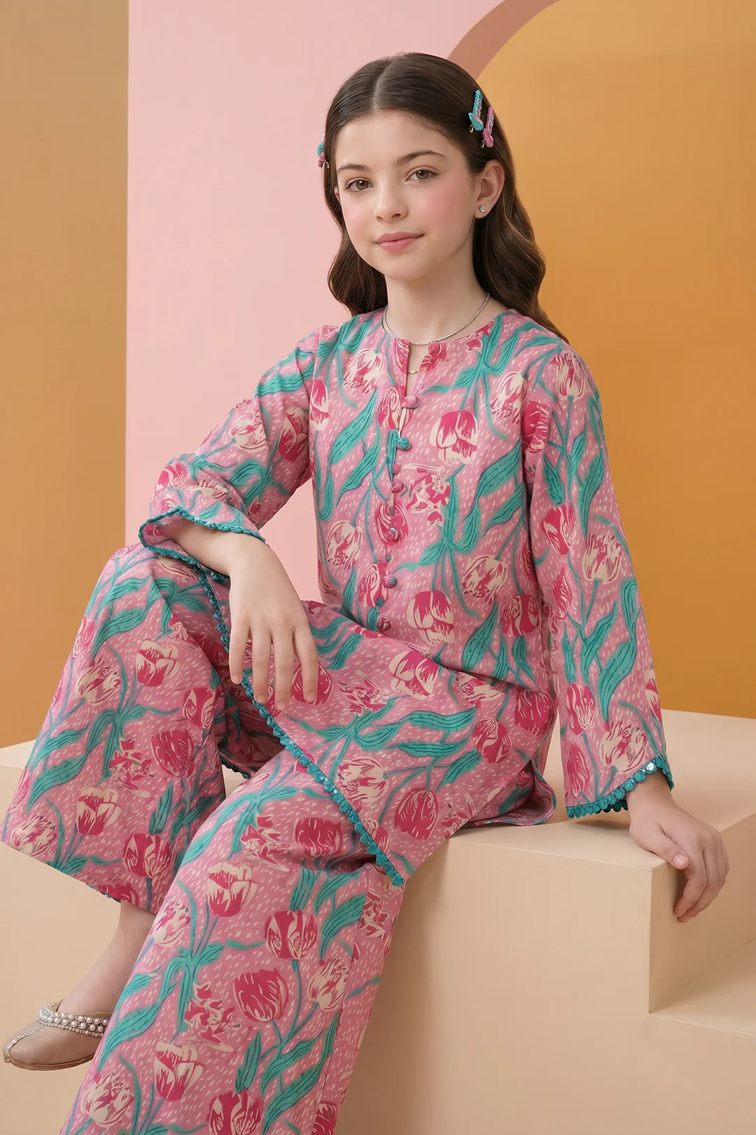 Kurta Dupatta Trouser - 3480 - Image 2