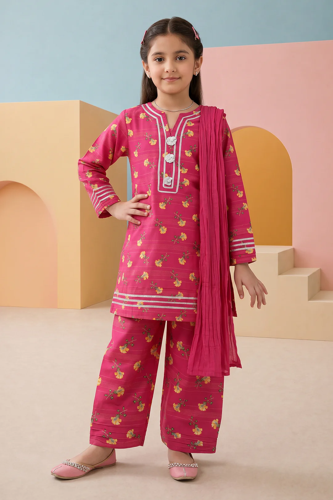 Kurta Dupatta Trouser - 3481