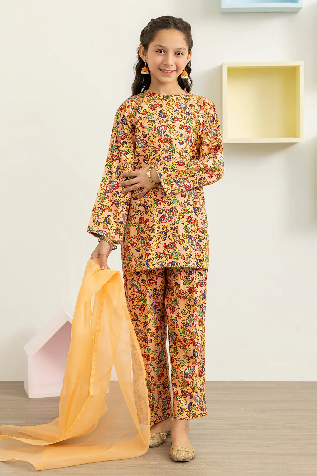 Embroidered Kurta Dupatta Trouser - 3460 - Image 2