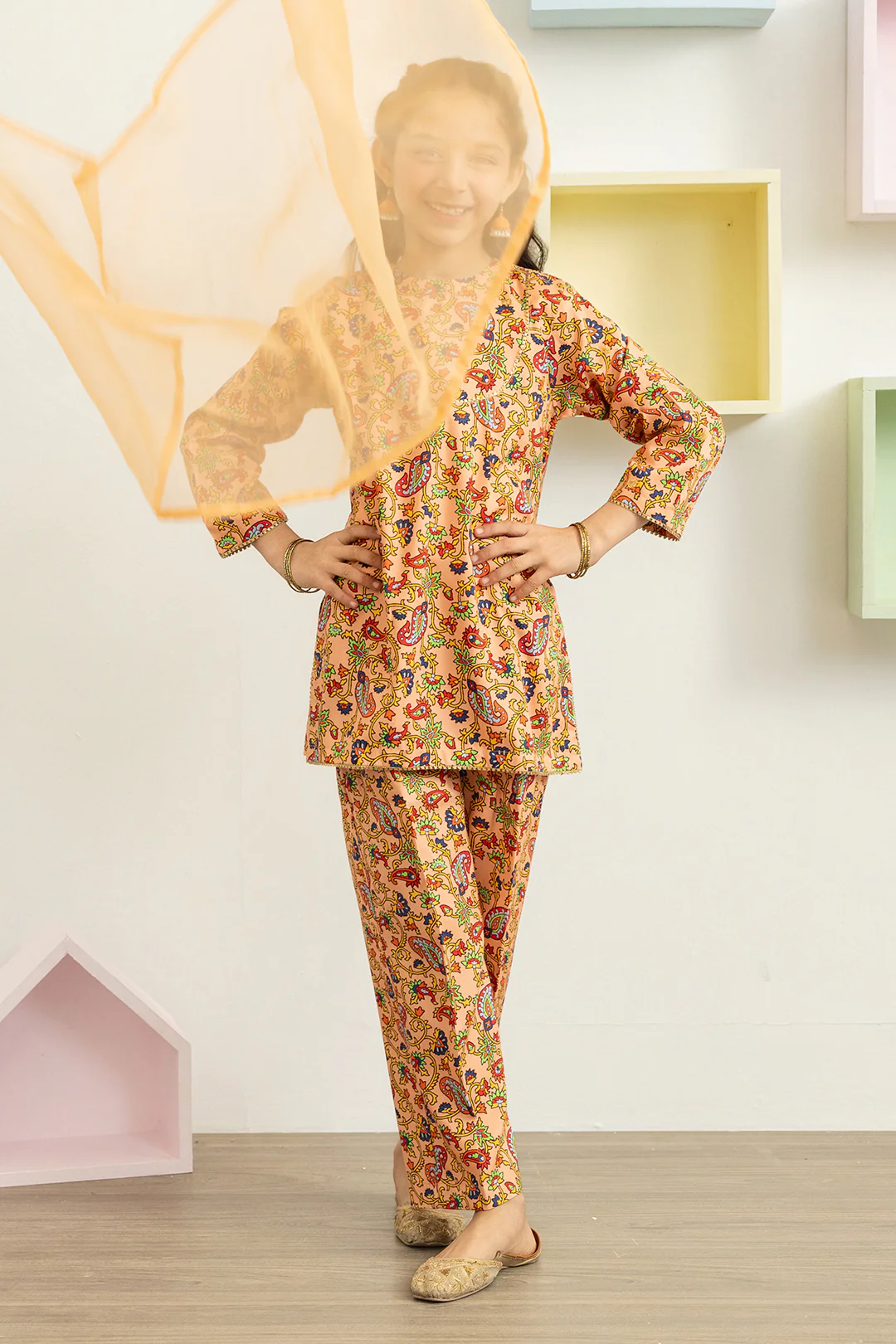 Embroidered Kurta Dupatta Trouser - 3460 - Image 8