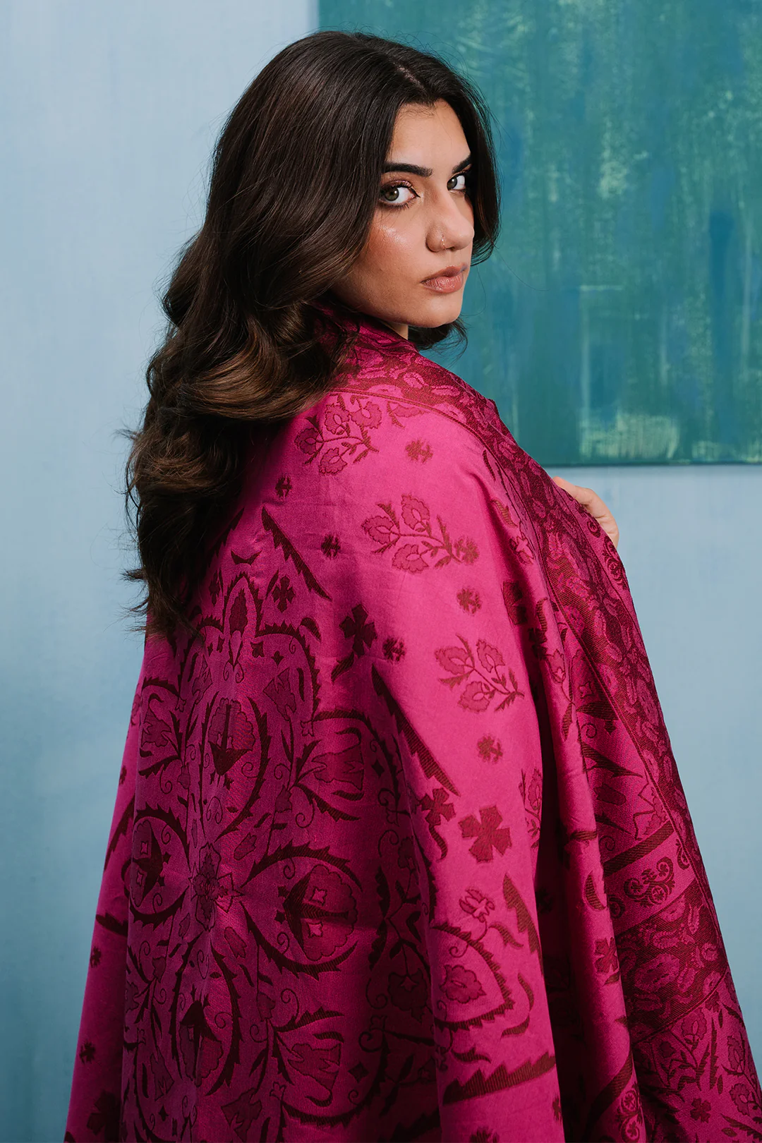 Embroidered Kurta Dupatta Trouser - 1273 - Image 3