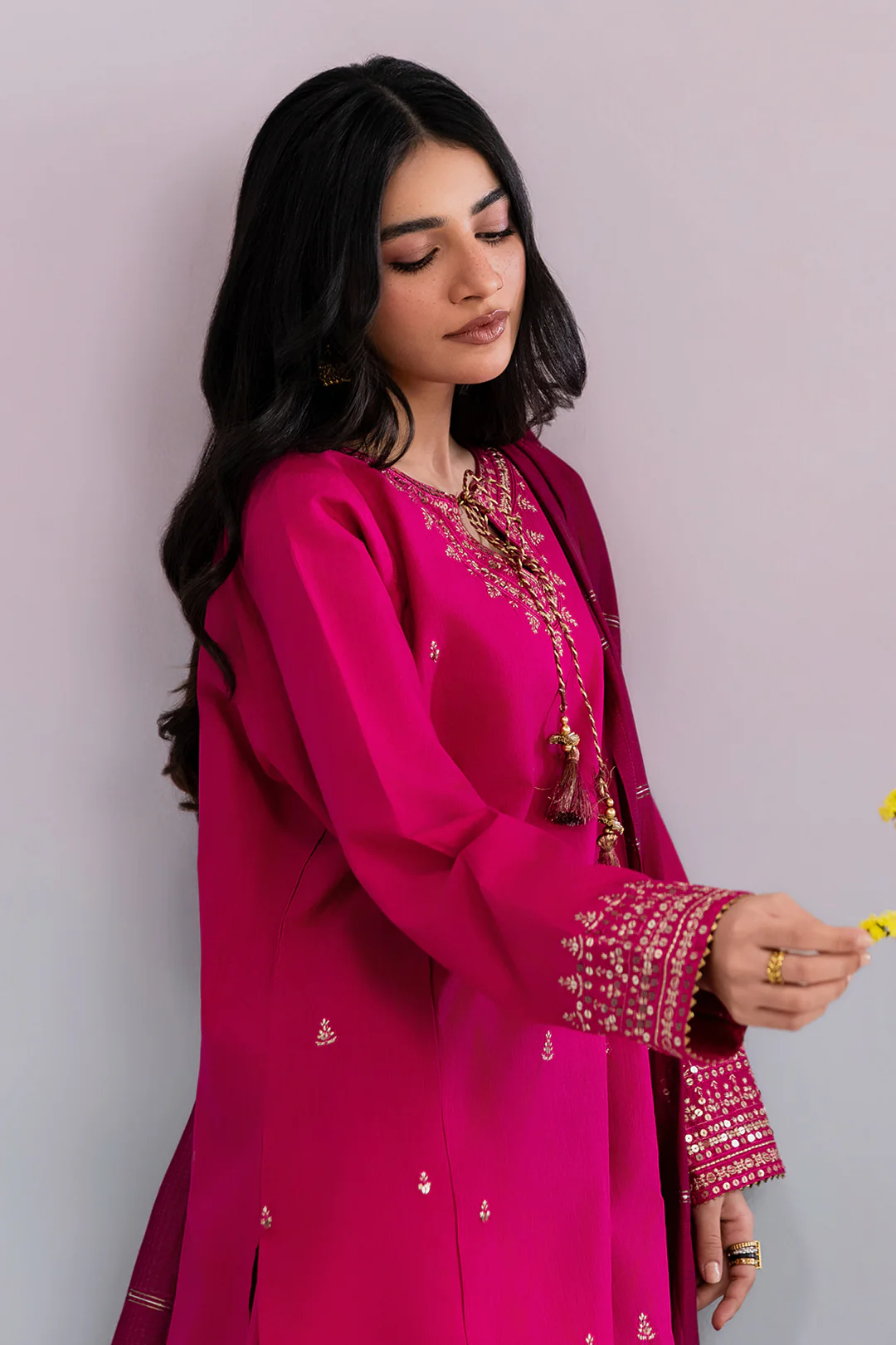 Embroidered Kurta Dupatta Trouser - 3230 - Image 2