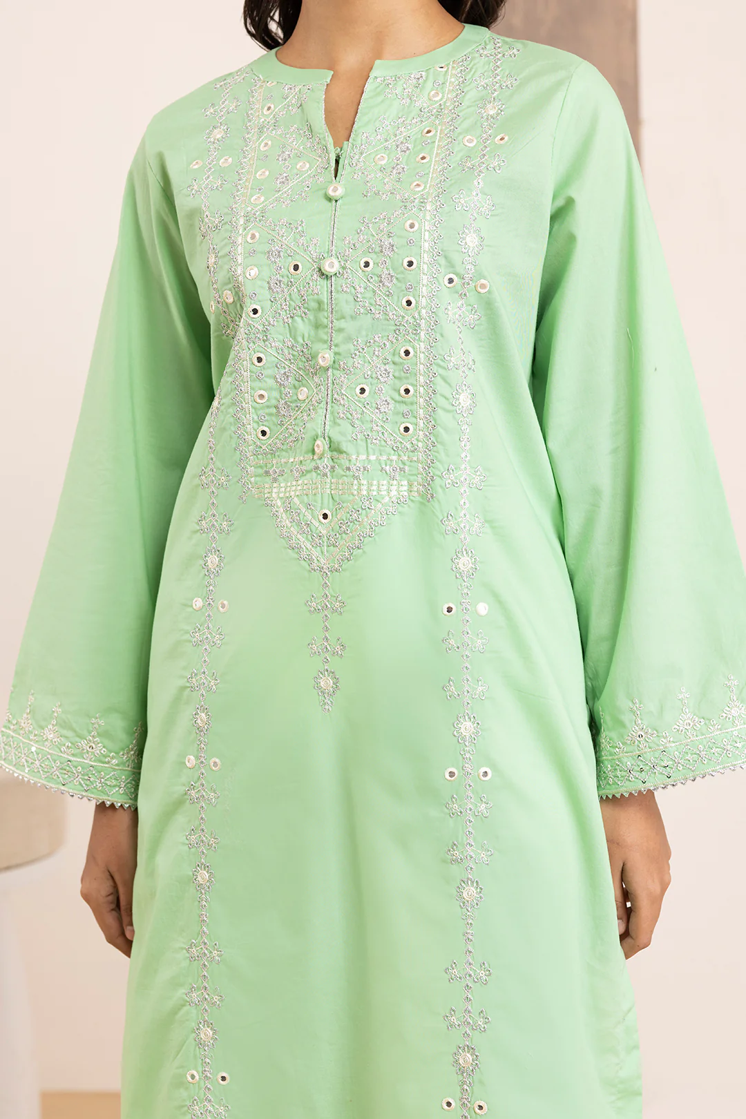 Embroidered Kurta Dupatta Trouser - 3341 - Image 3