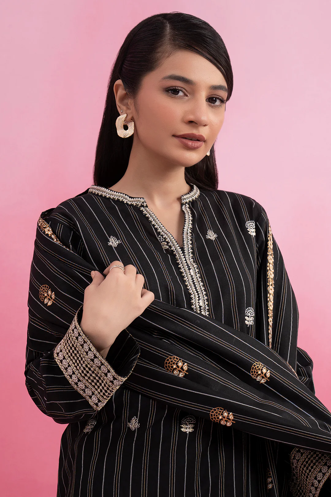 Embroidered Kurta Dupatta Trouser - 3415 - Image 2