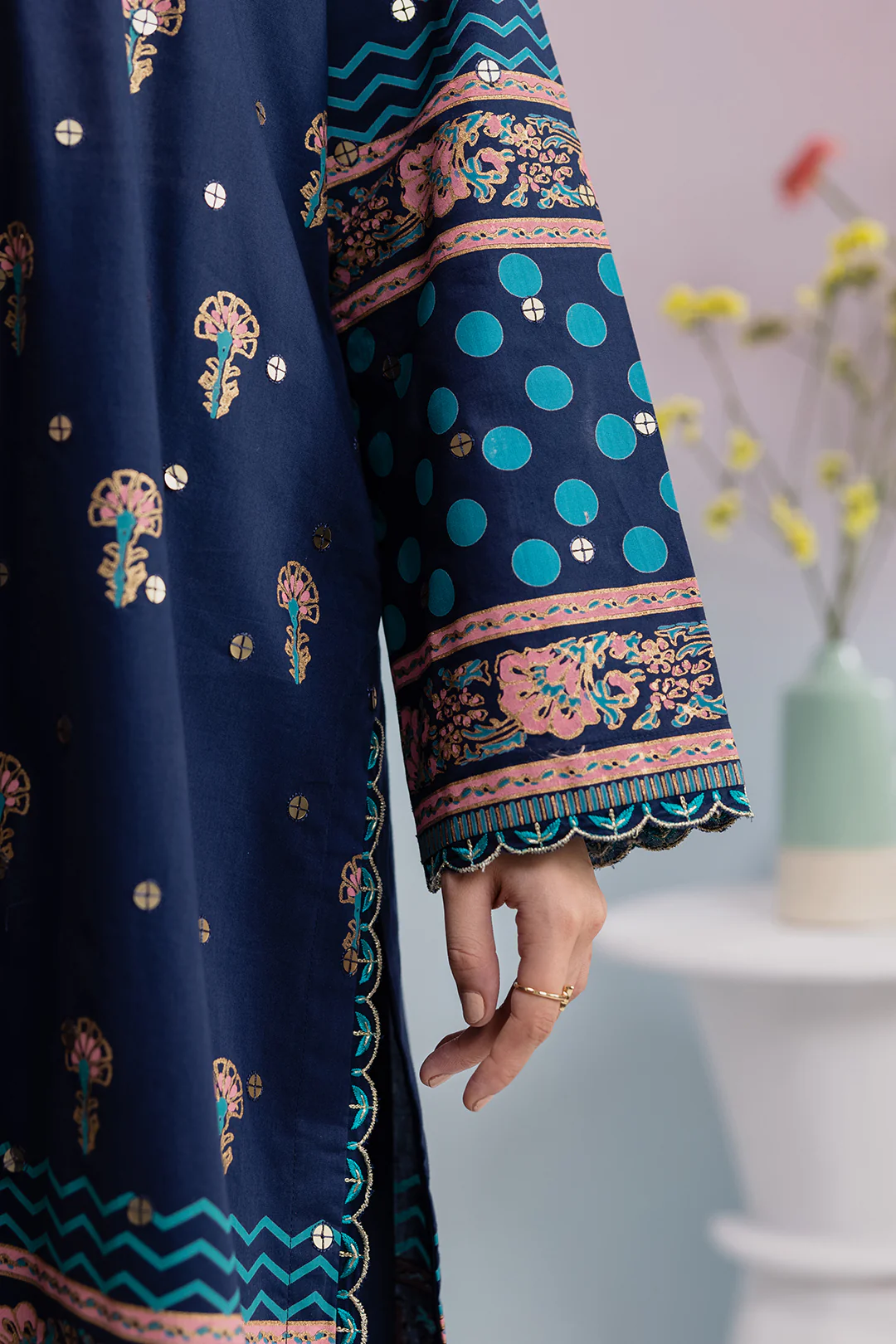 Embroidered Kurta Dupatta Trouser - 2510 - Image 6
