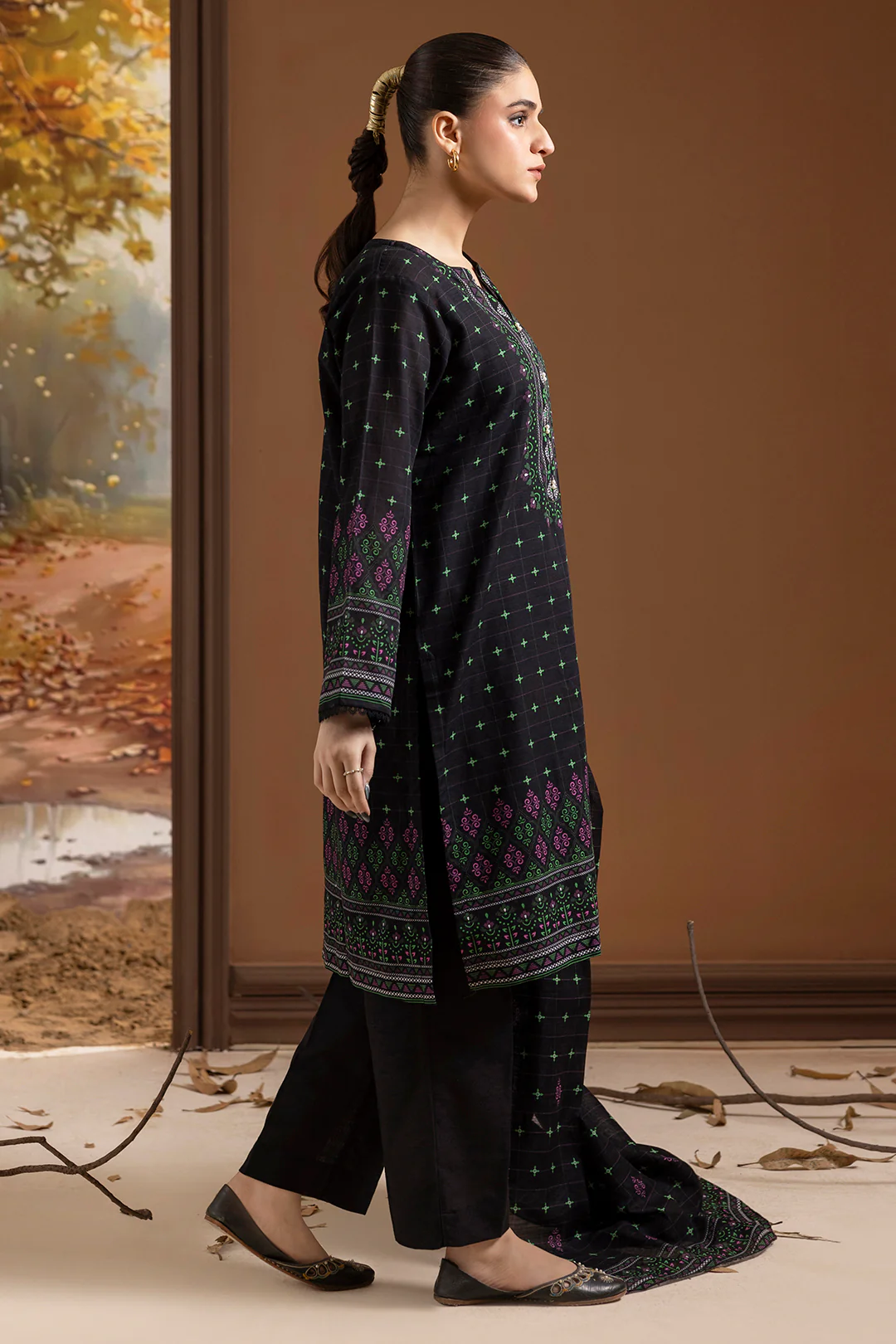 Kurta Dupatta Trouser - 2632 - Image 6