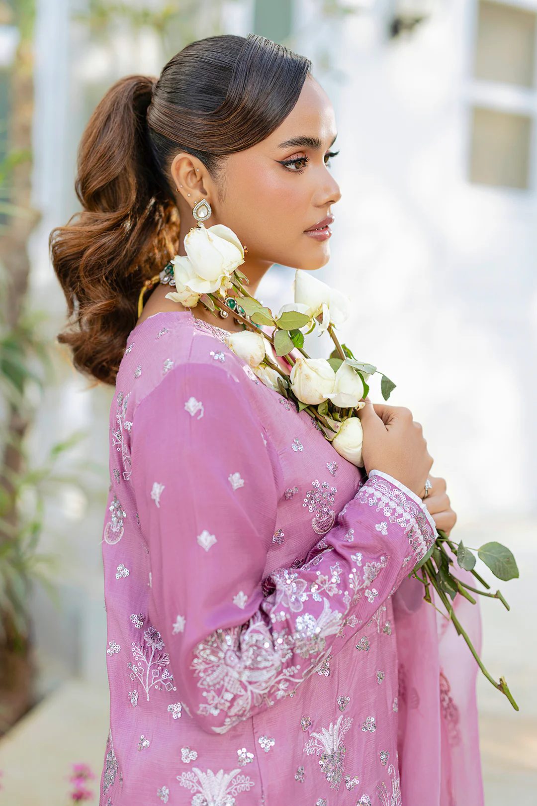Embroidered Kurta Dupatta Trouser - 2736 - Image 5