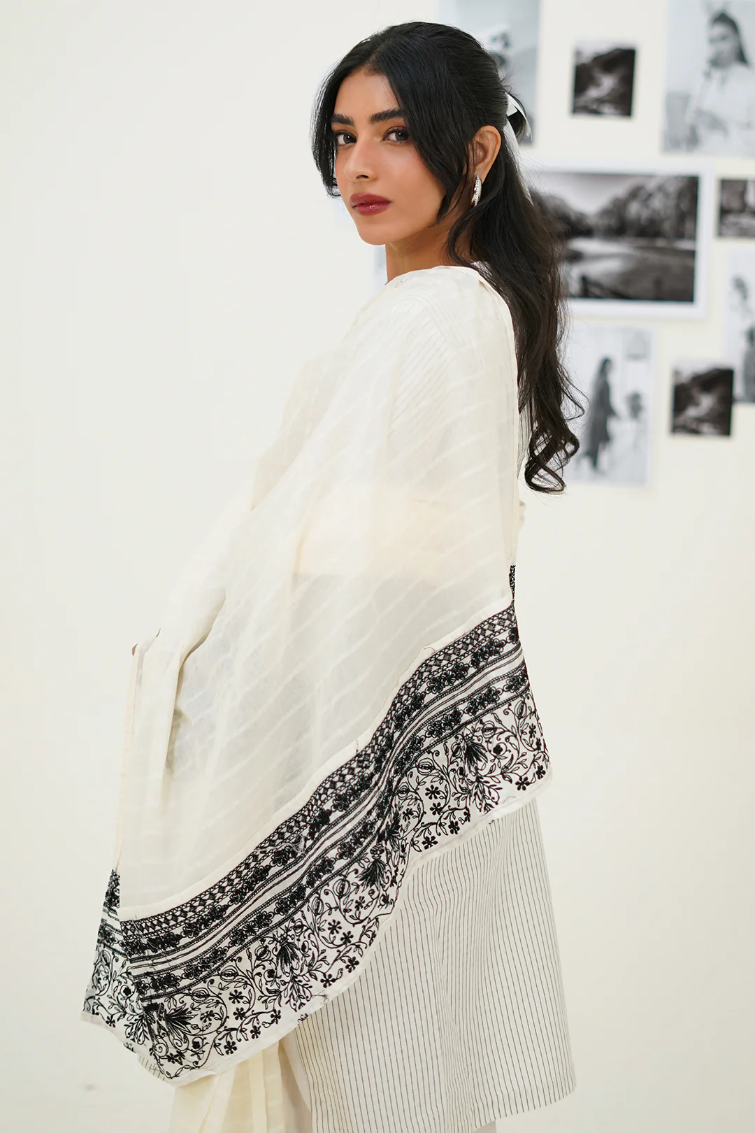 Embroidered Kurta Dupatta Trouser - 1241 - Image 6