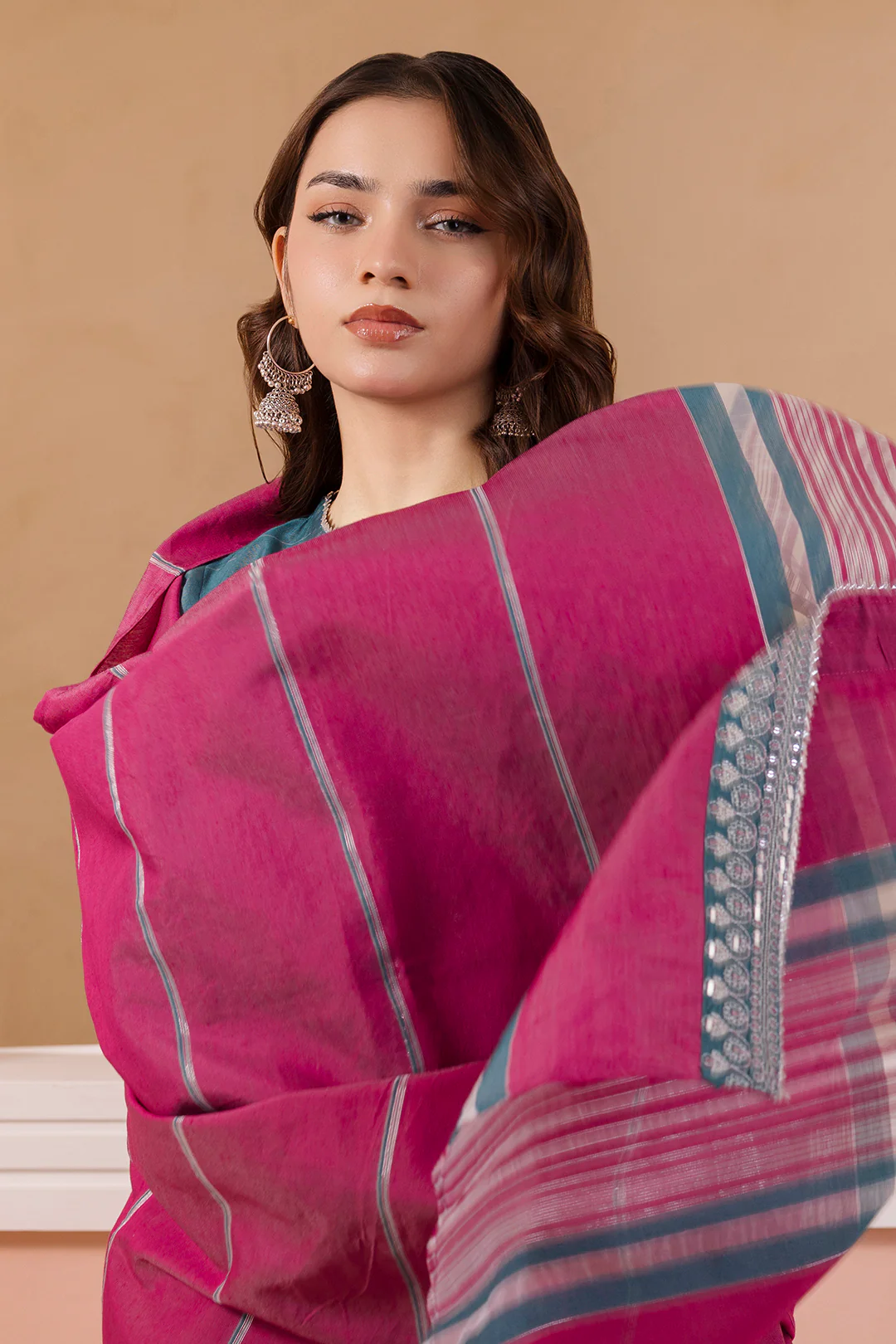Embroidered Kurta Dupatta Trouser - 1791 - Image 2