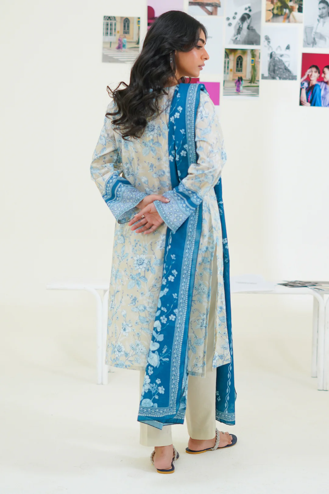 Embroidered Kurta Dupatta Trouser - 1958 - Image 5