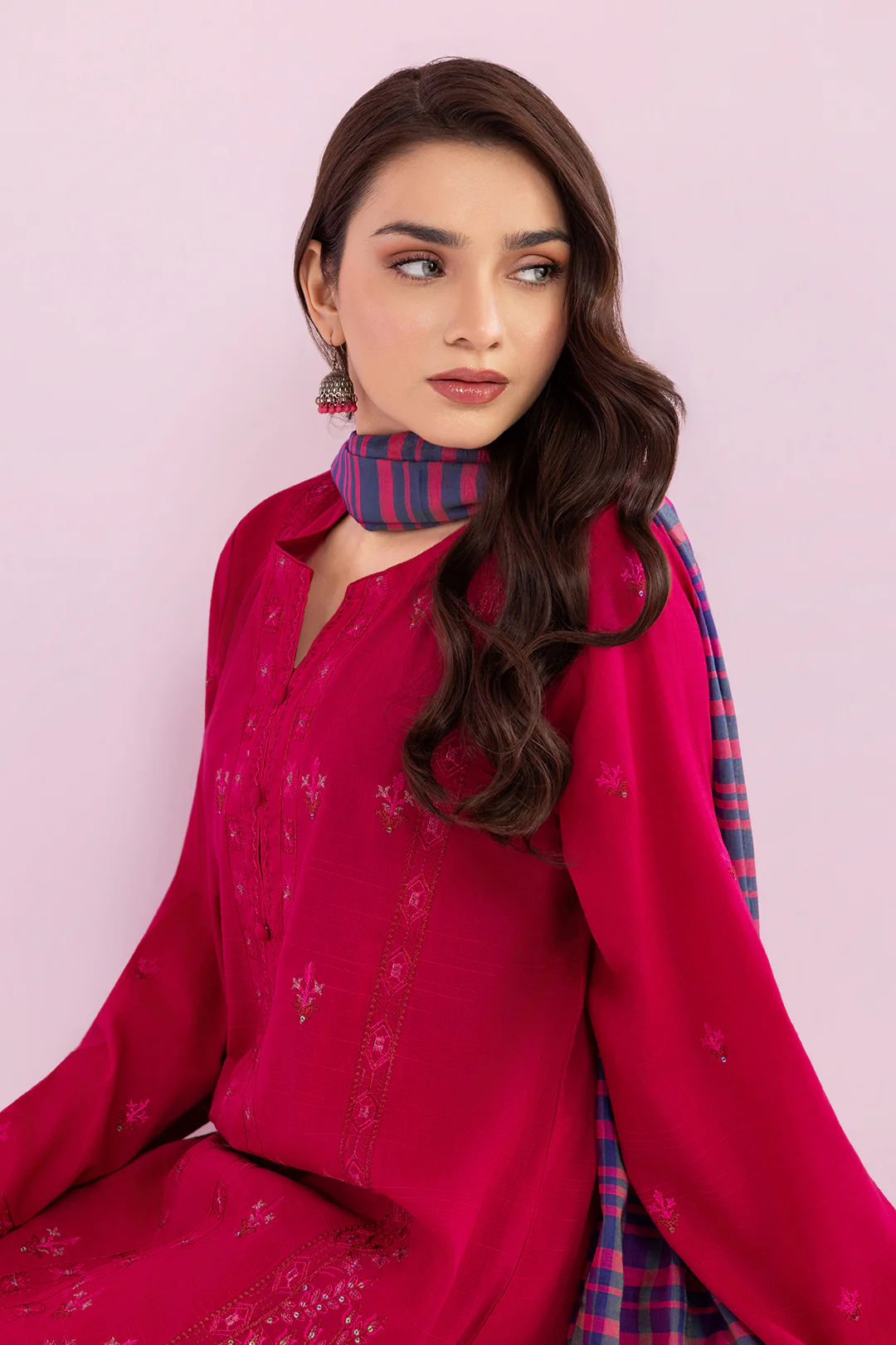 Embroidered Kurta Dupatta Trouser - 2003 - Image 10