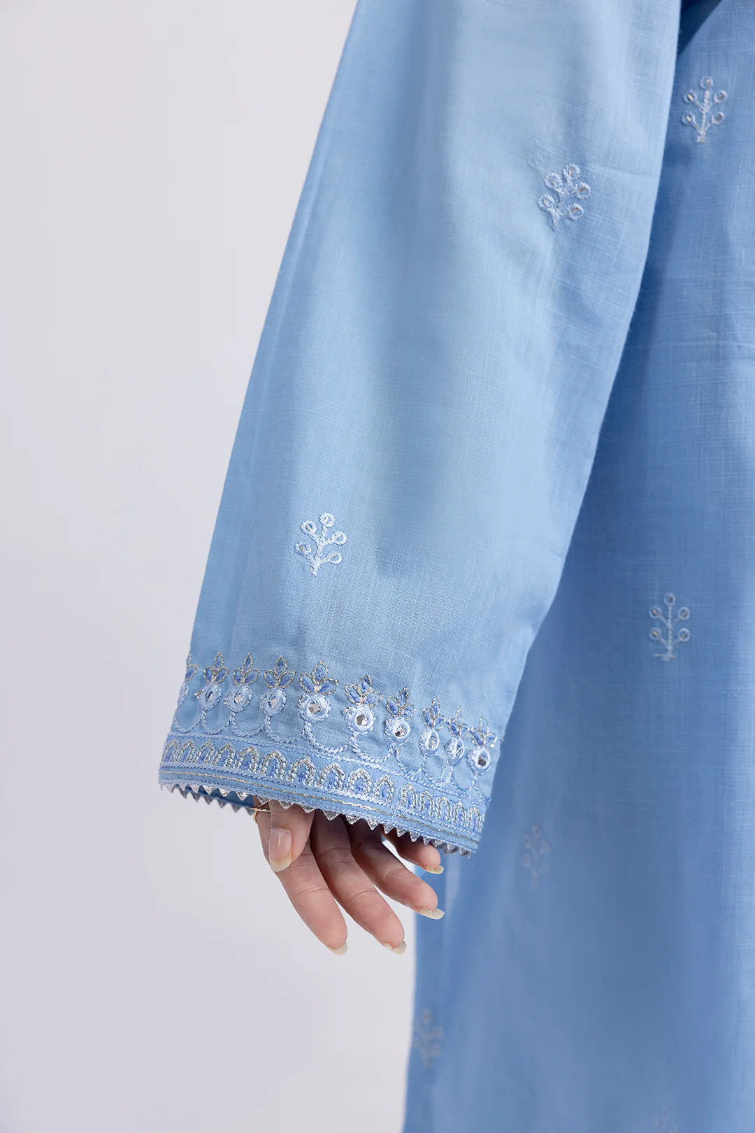 Embroidered Kurta Dupatta Trouser - 1491 - Image 9