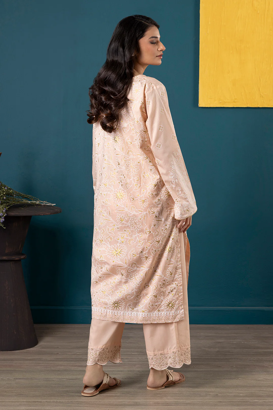 Embroidered Kurta Dupatta Trouser - 1521 - Image 13