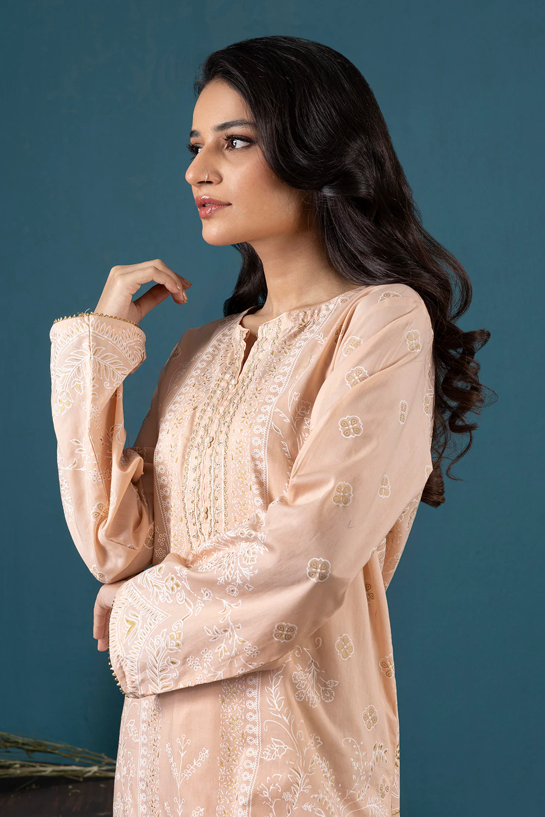 Embroidered Kurta Dupatta Trouser - 1521 - Image 8