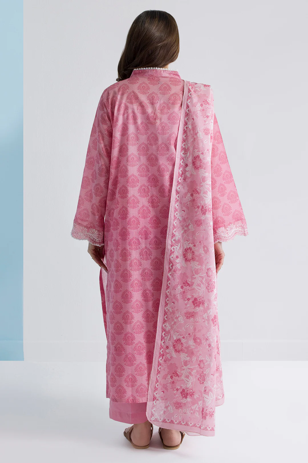 Embroidered Kurta Dupatta Trouser - 1580 - Image 10