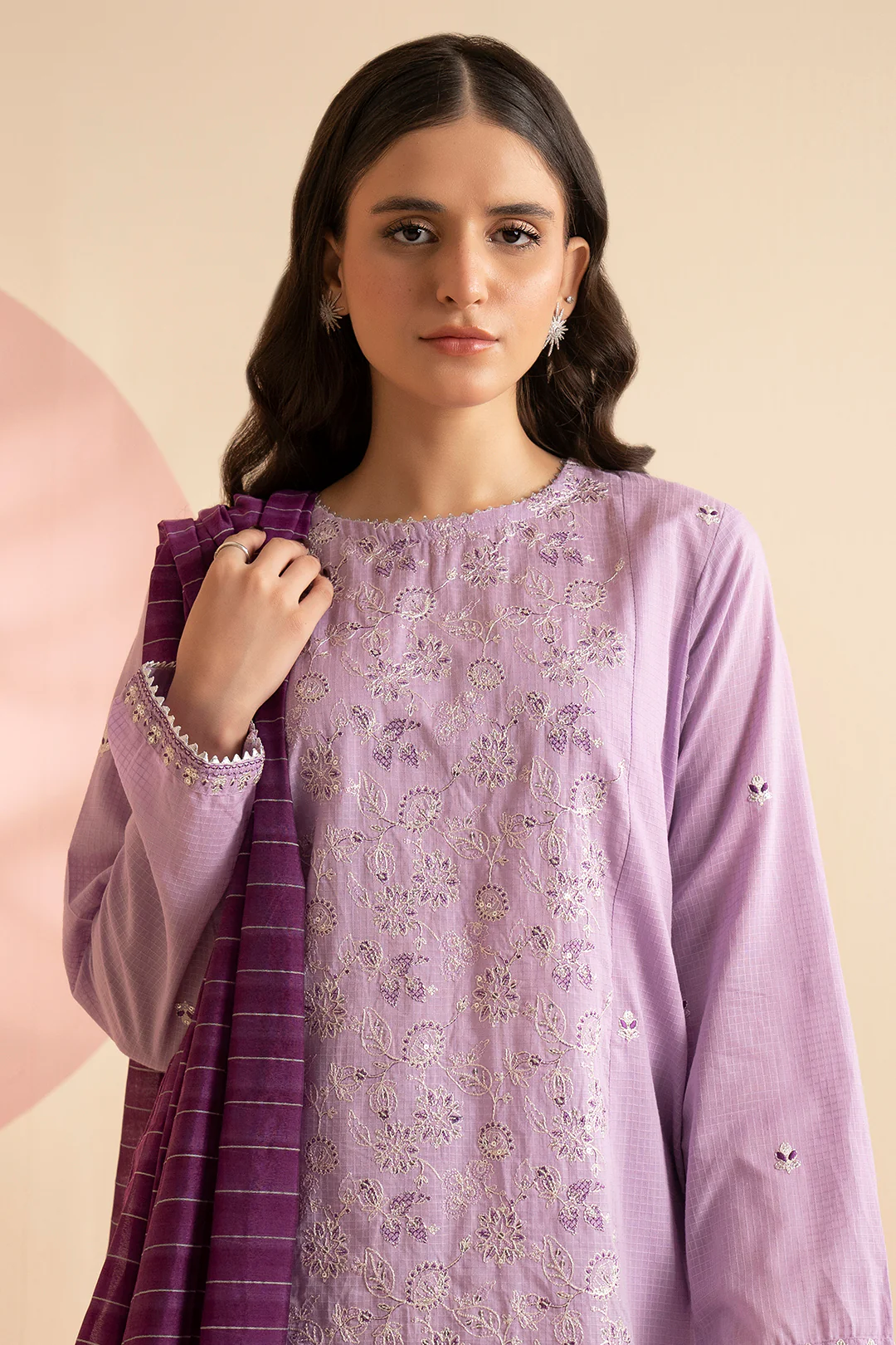 Embroidered Kurta Dupatta Trouser - 1629 - Image 2