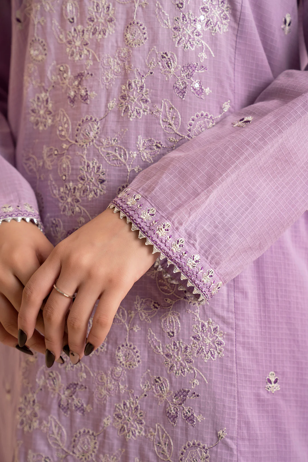 Embroidered Kurta Dupatta Trouser - 1629 - Image 3