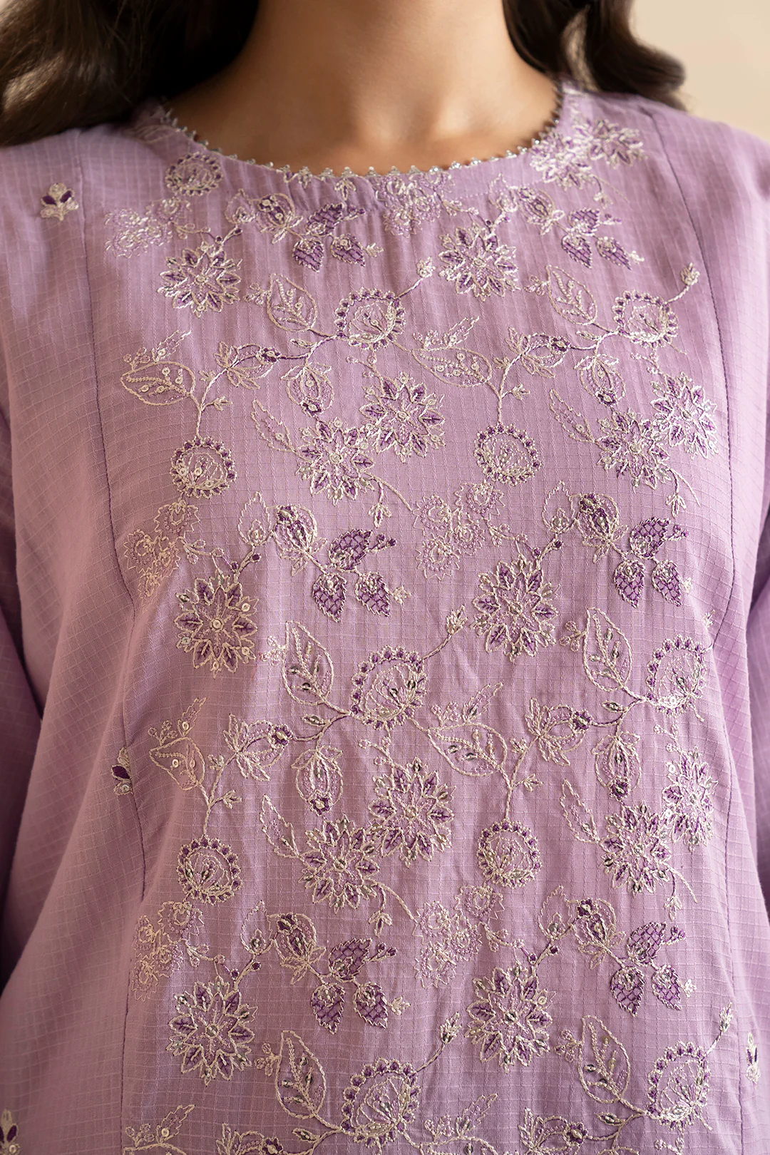 Embroidered Kurta Dupatta Trouser - 1629 - Image 4
