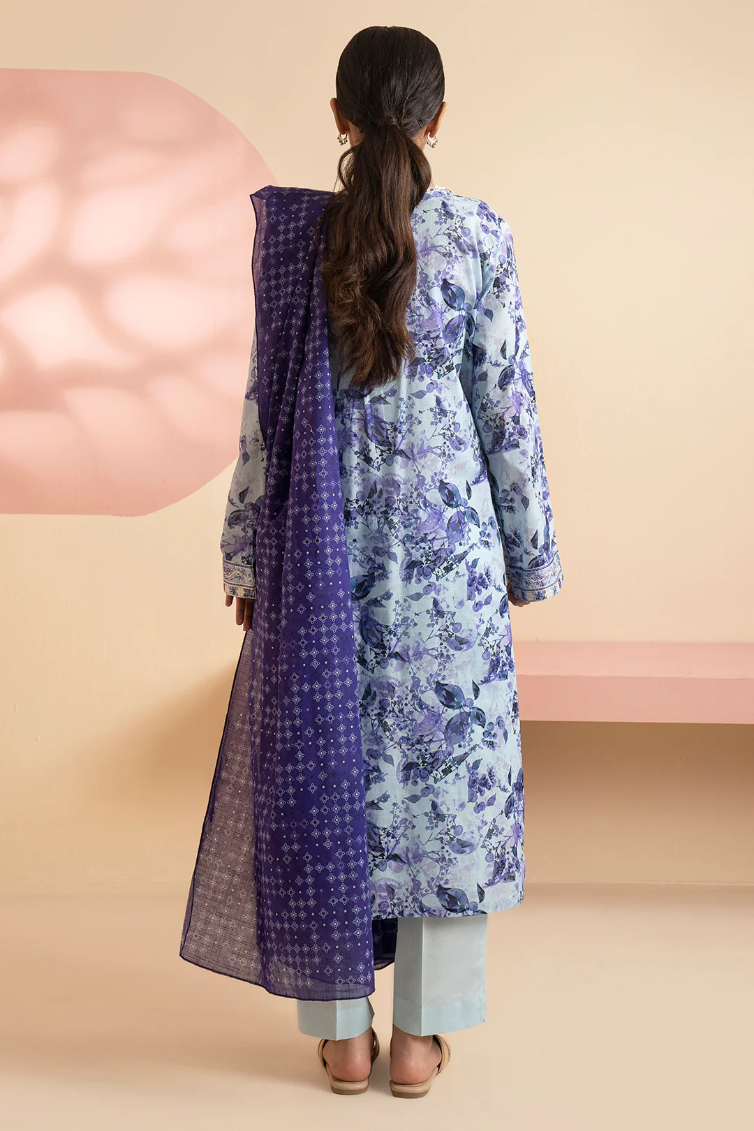 Embroidered Kurta Dupatta Trouser - 1632 - Image 8