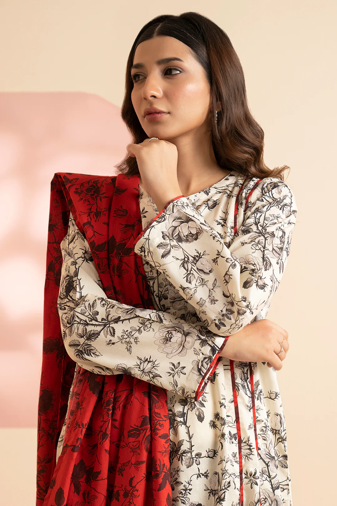 Kurta Dupatta Trouser - 1698 - Image 5