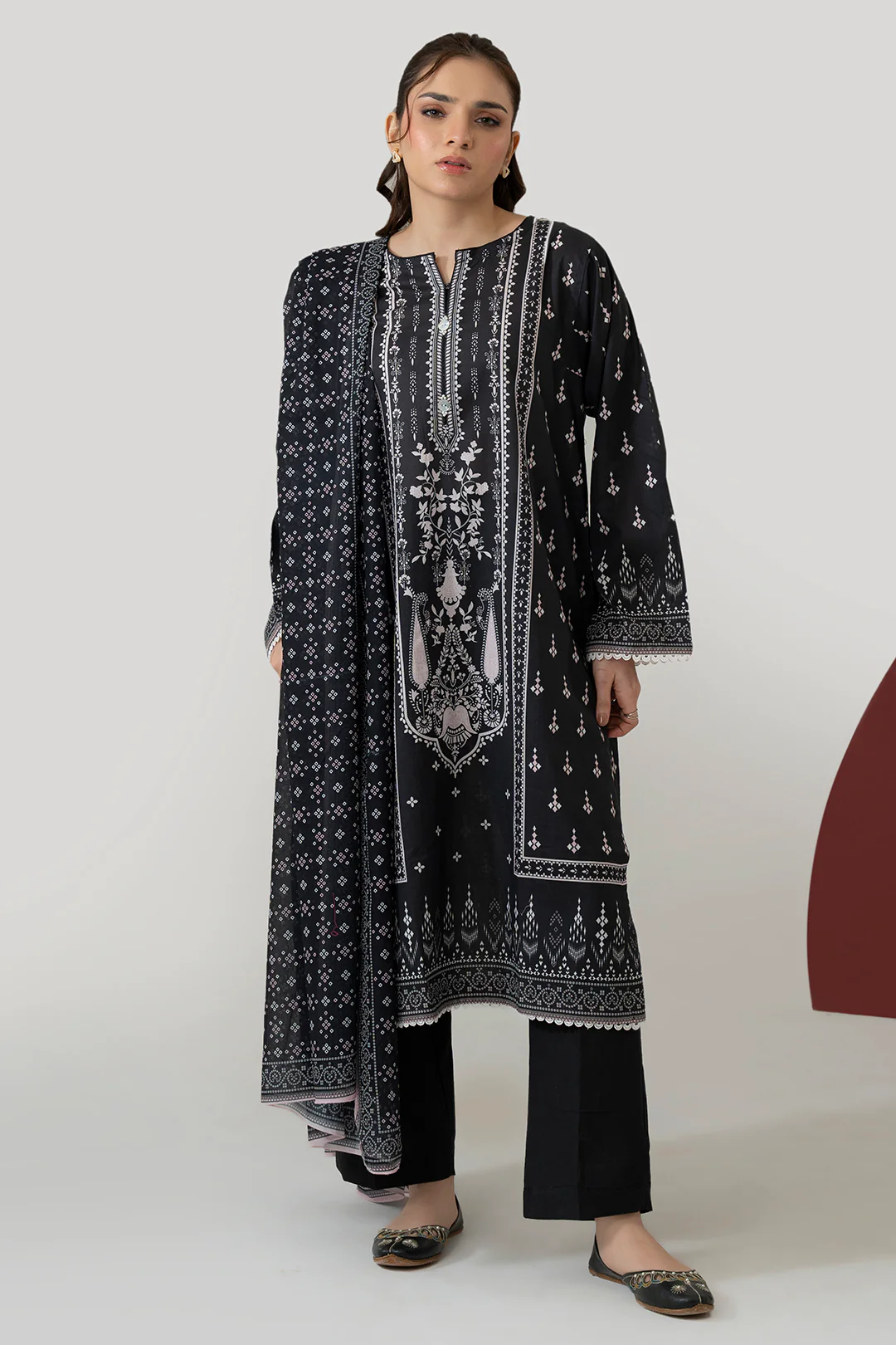 Kurta Dupatta Trouser - 1700 - Image 3