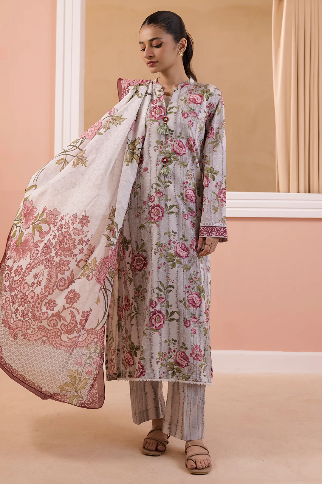 Kurta Dupatta Trouser - 1705 - Image 4