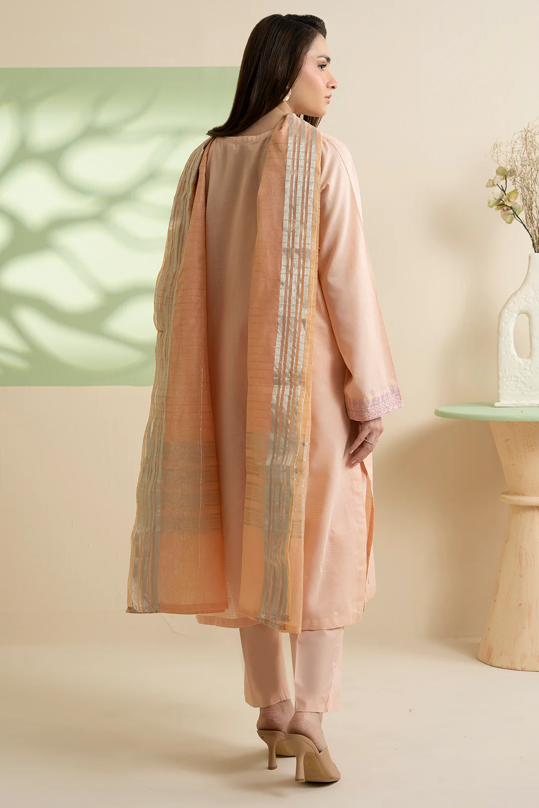 Embroidered Kurta Dupatta Trouser - 1718 - Image 7