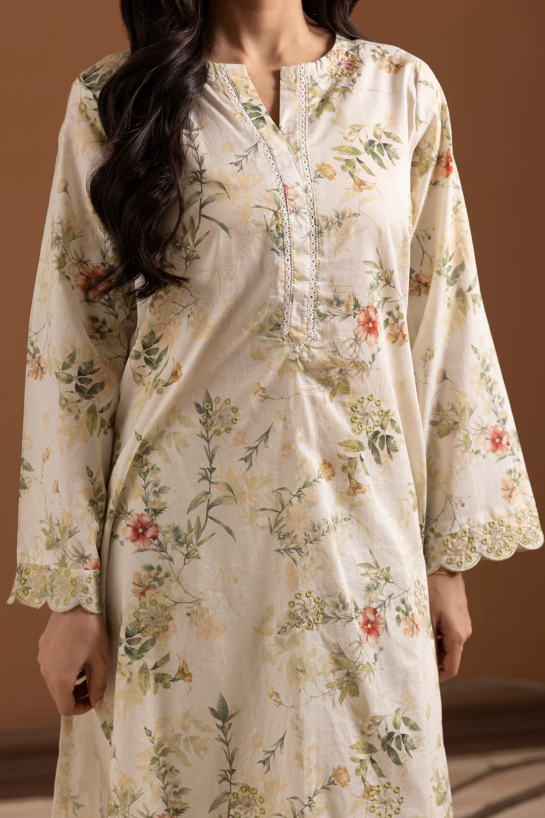 Embroidered Kurta Dupatta Trouser - 1783 - Image 7