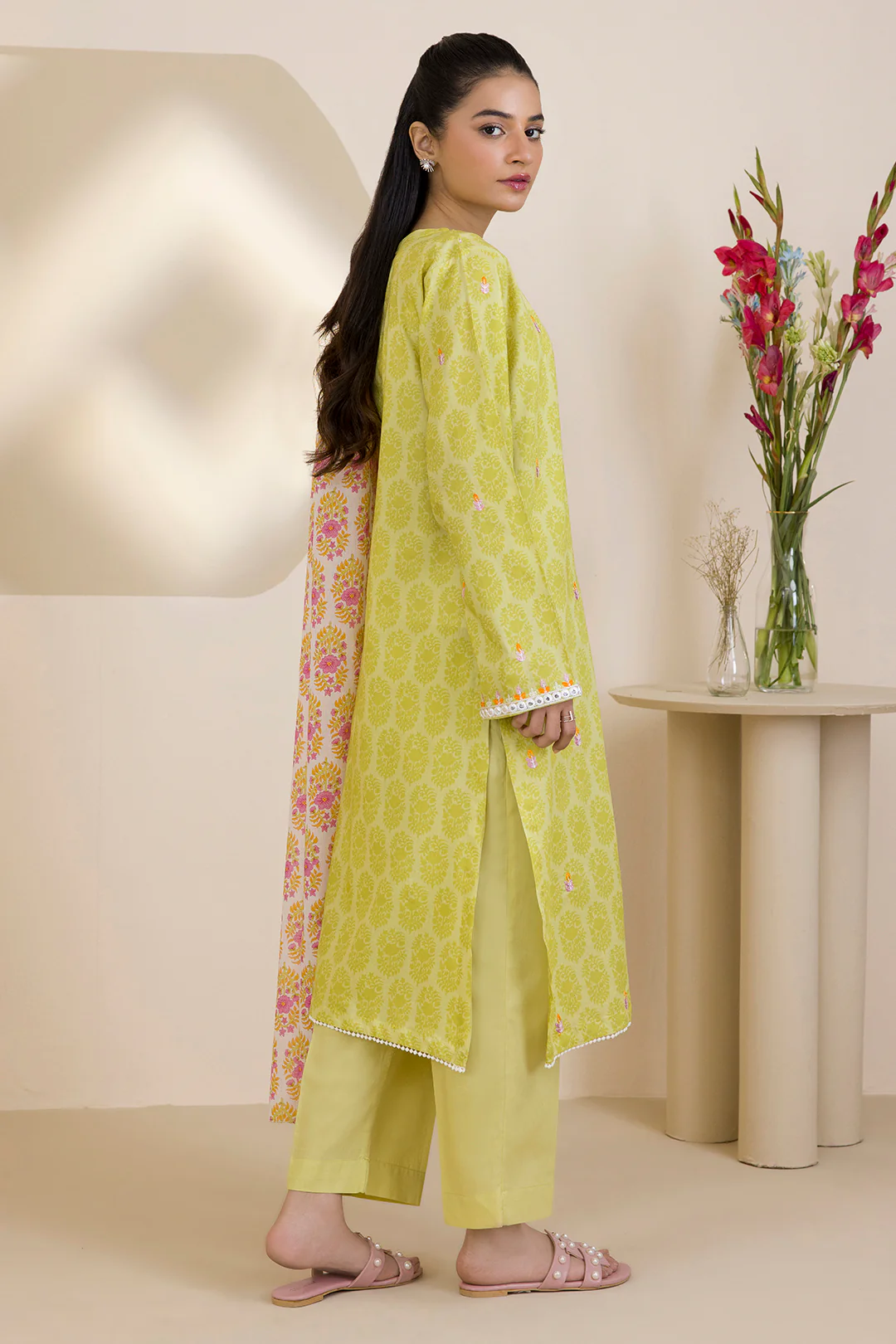 Embroidered Kurta Dupatta Trouser - 1787 - Image 9