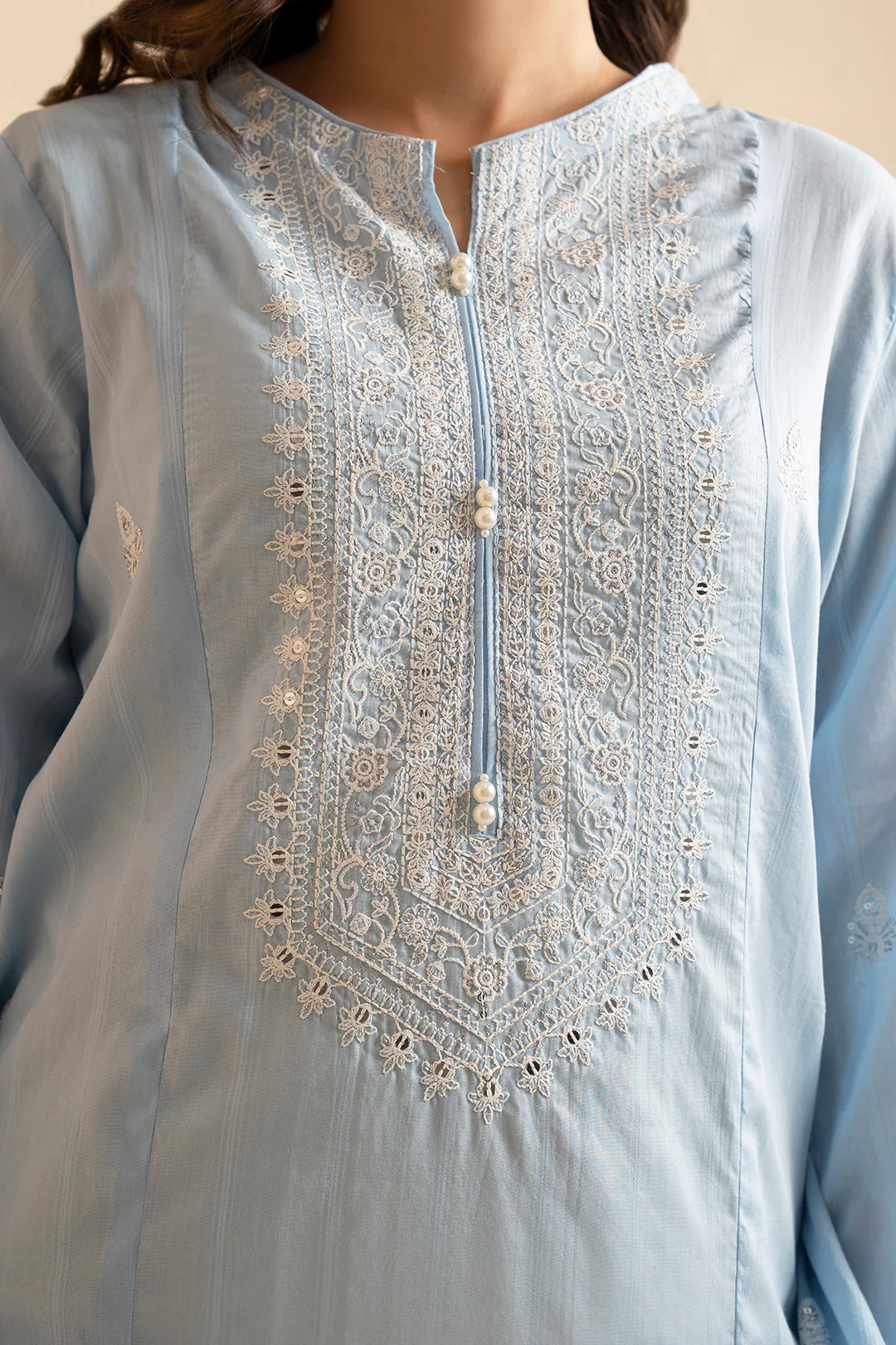 Embroidered Kurta Dupatta Trouser - 1788 - Image 3
