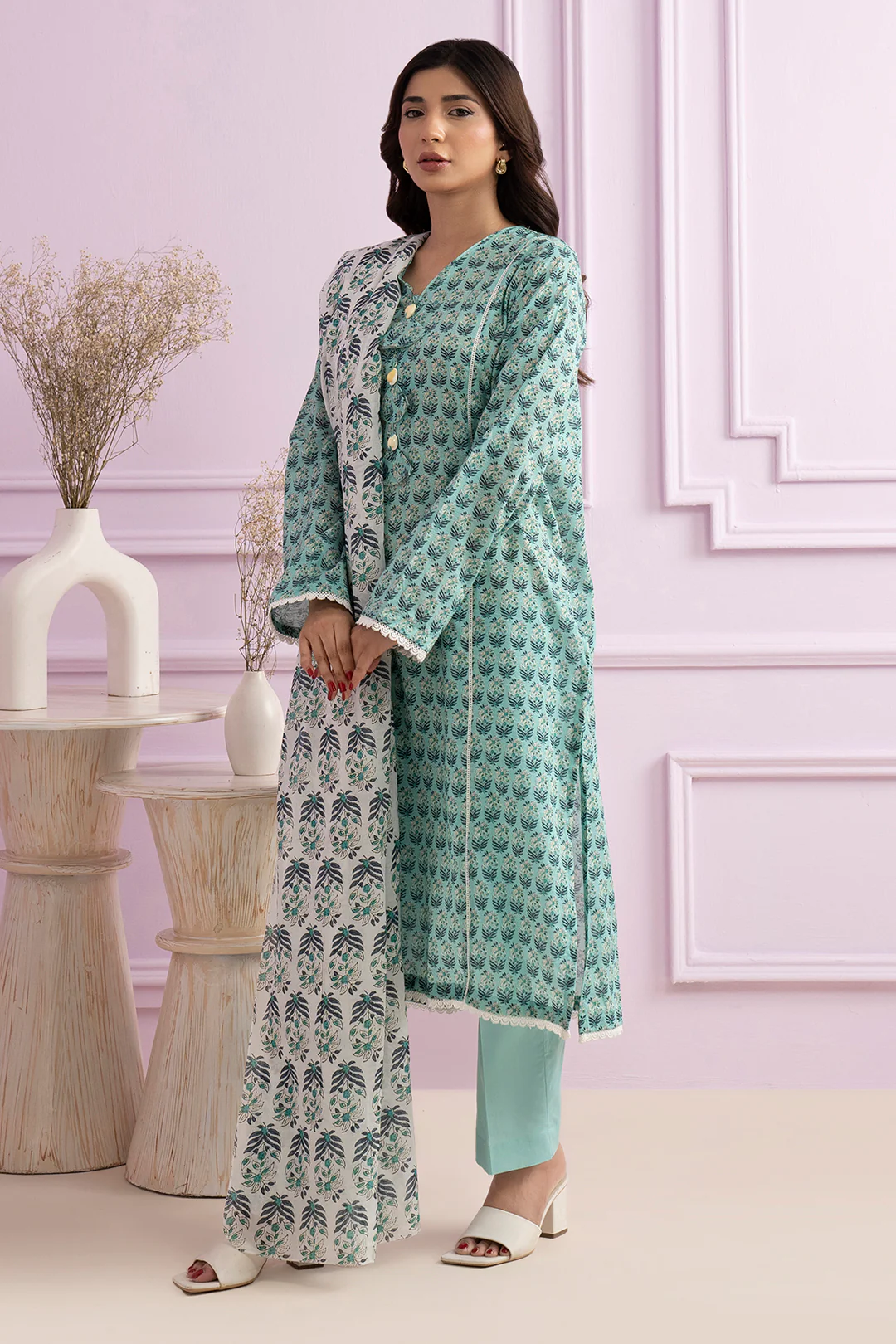 Kurta Dupatta Trouser - 1829 - Image 5