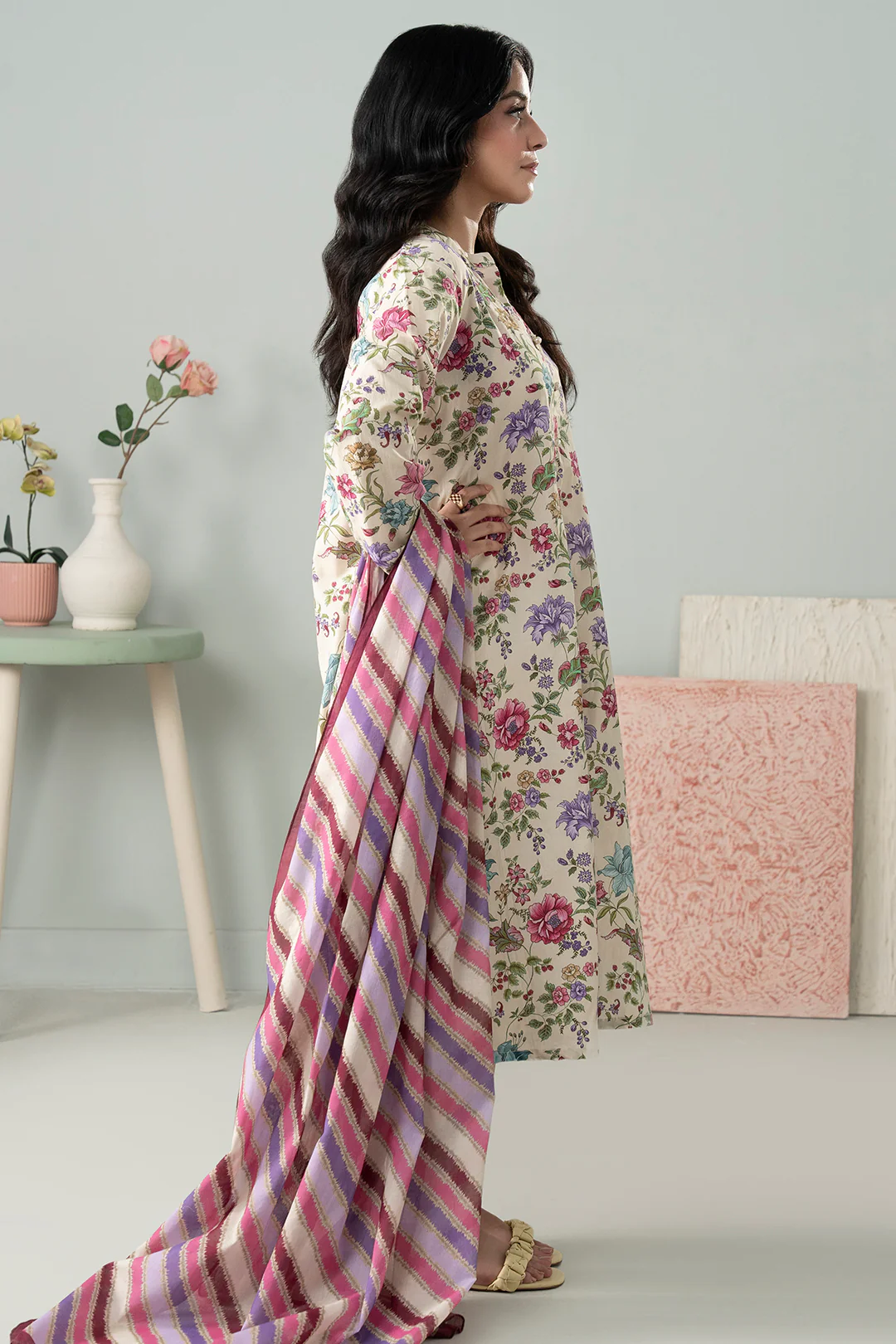Kurta Dupatta Trouser - 1862 - Image 3