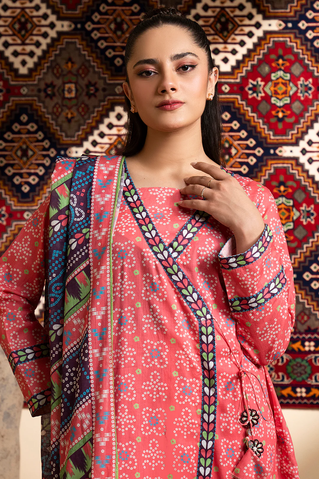 Kurta Dupatta Trouser - 1863 - Image 2
