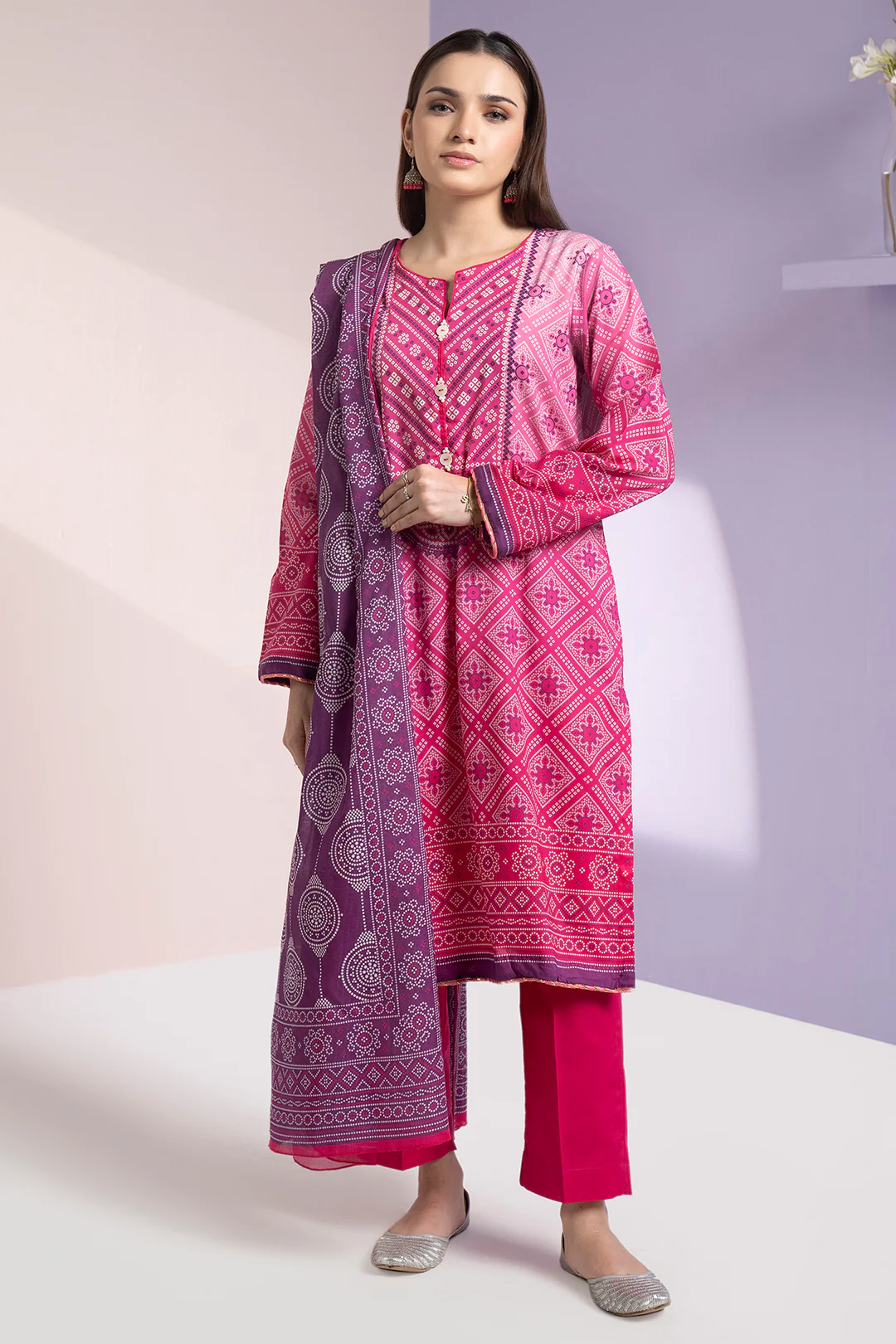Kurta Dupatta Trouser - 1864 - Image 3