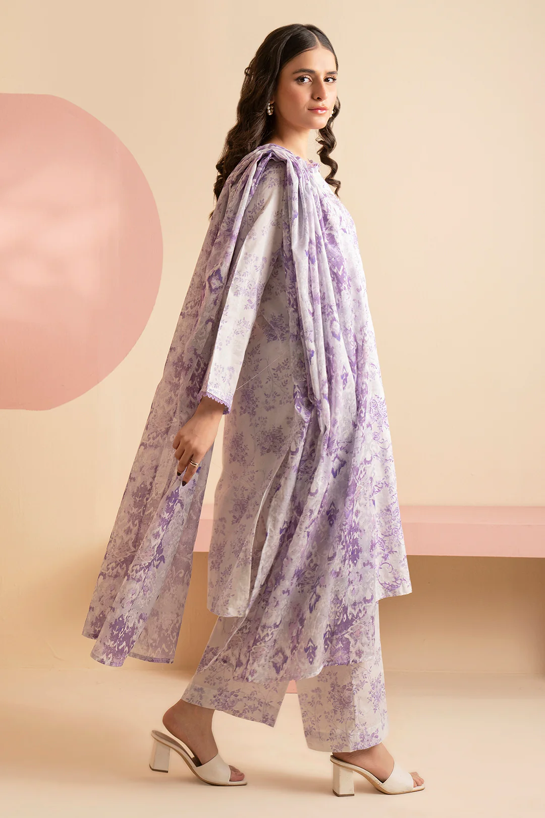 Embroidered Kurta Dupatta Trouser - 1865 - Image 4