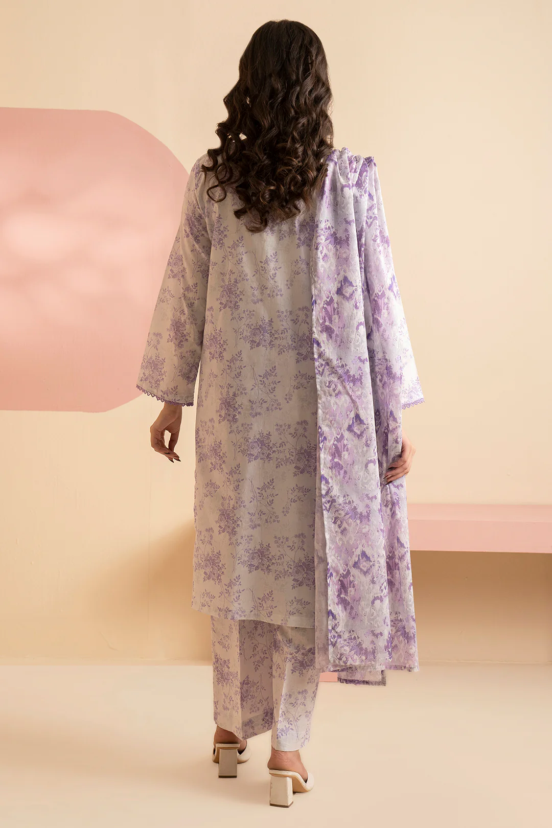 Embroidered Kurta Dupatta Trouser - 1865 - Image 6