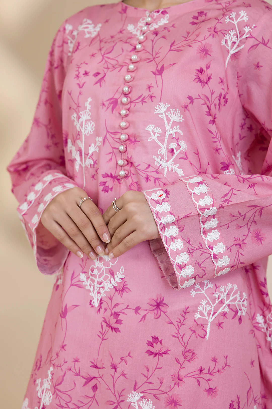 Embroidered Kurta Dupatta Trouser - 1867 - Image 6