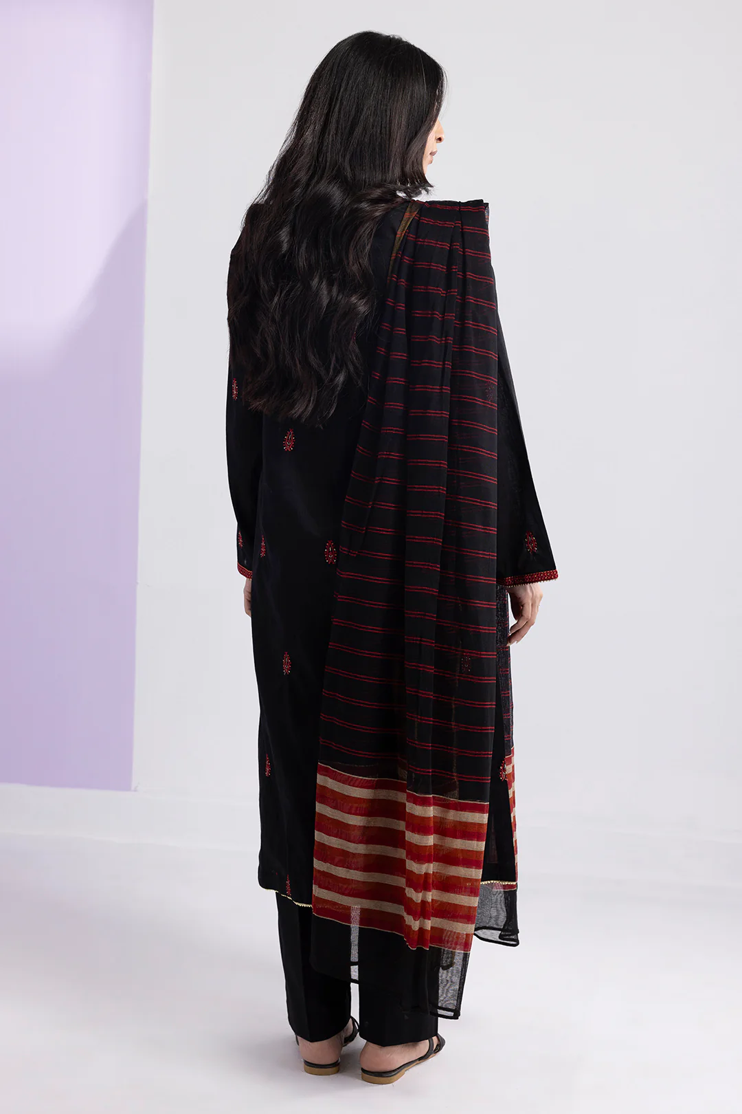 Embroidered Kurta Dupatta Trouser - 1869 - Image 5